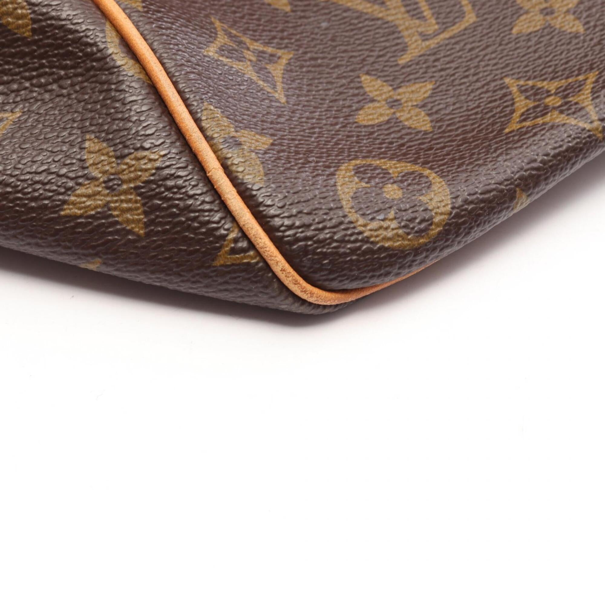 Louis Vuitton Brown Coated Canvas Pvc Leather Boston Bag Handbag (Pre-Owned)
