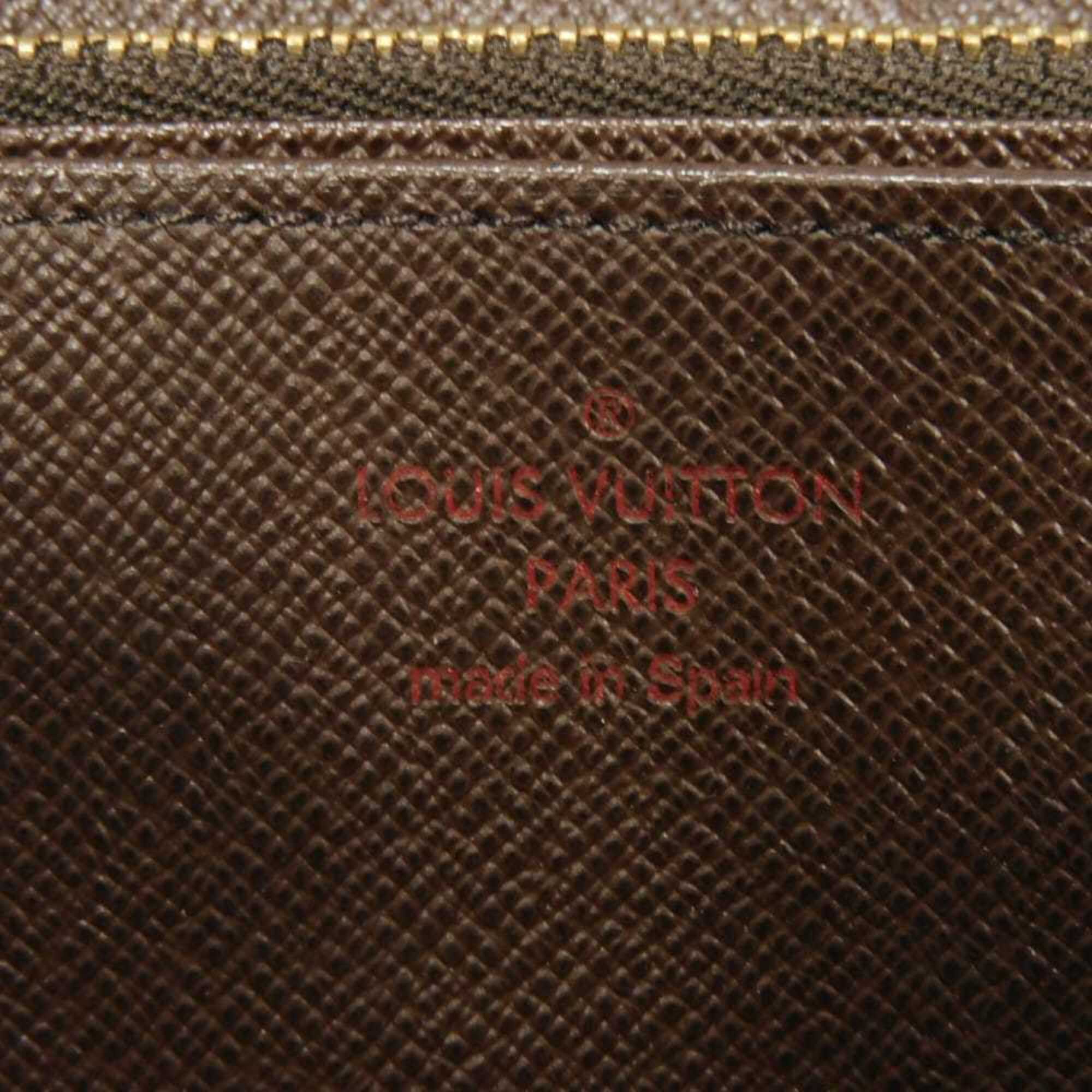 Louis Vuitton Brown Damier Canvas Ebene Damier Canvas Leather Long Wallet (Bi-Fold) (Pre-Owned)