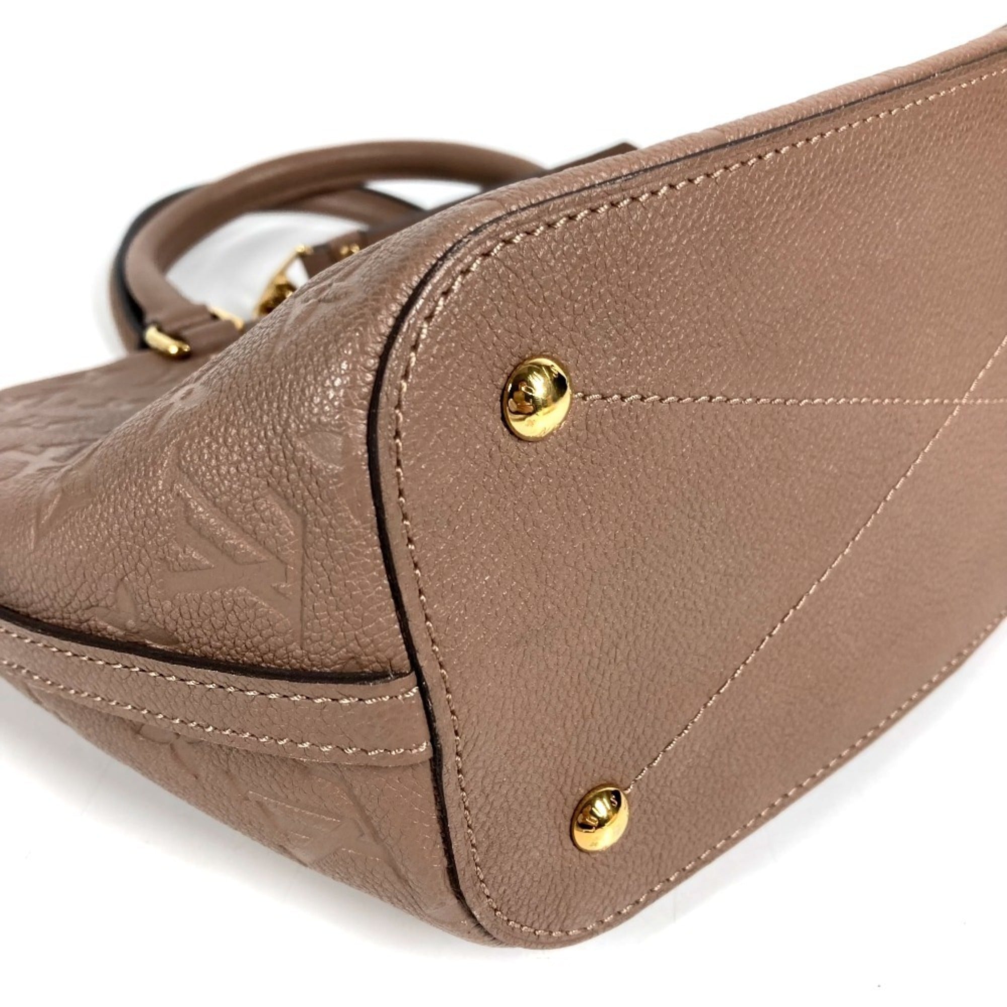 Louis Vuitton Light Brown Taupe Monogram Empreinte Handbag Tote Bag (Pre-Owned)