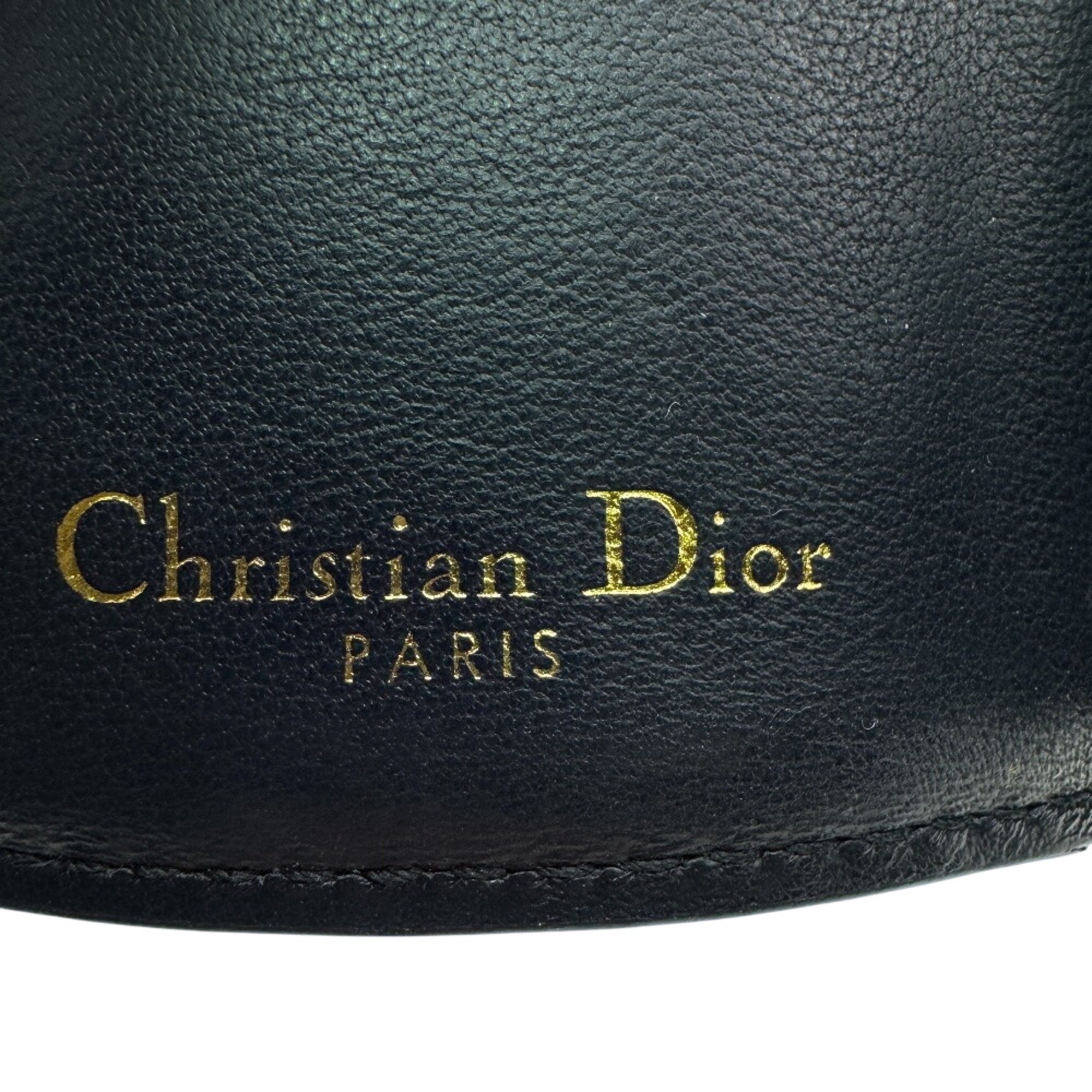 Christian Dior Navy Canvas Wallet (Tri-Fold) (Pre-Owned)