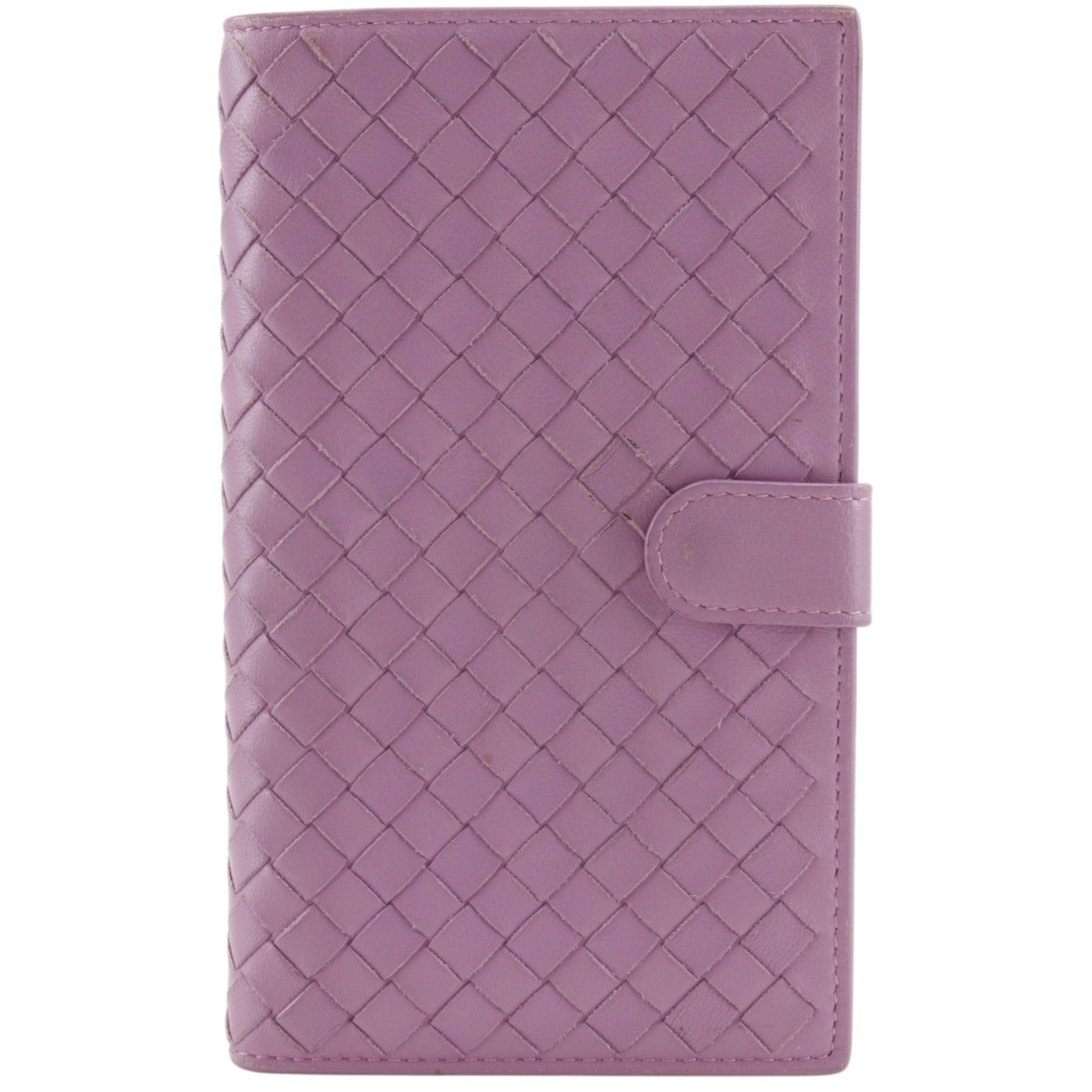 Bottega Veneta Pink Leather Long Wallet (Bi-Fold) (Pre-Owned)
