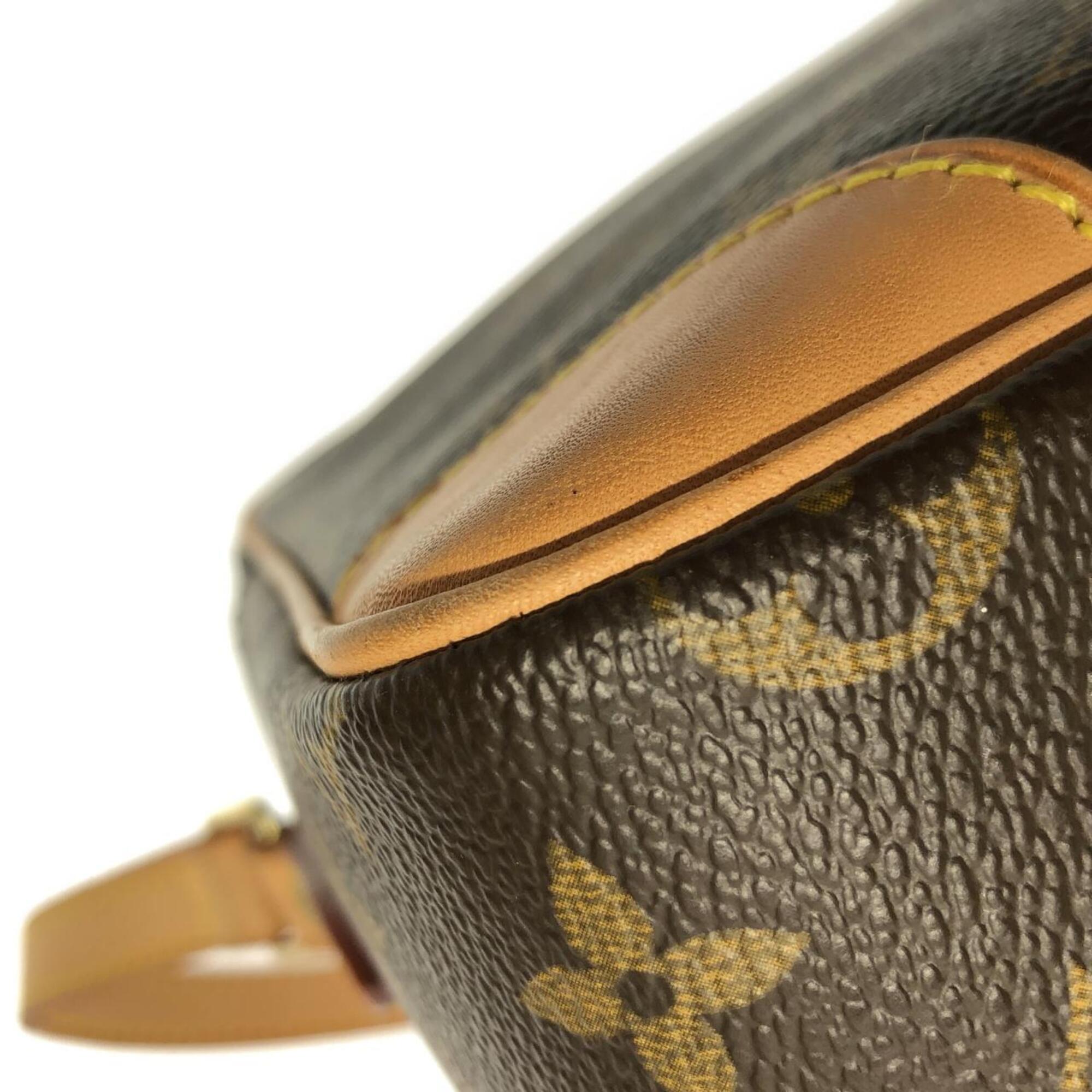 Louis Vuitton Brown Coated Canvas Shoulder Bag (Pre-Owned)