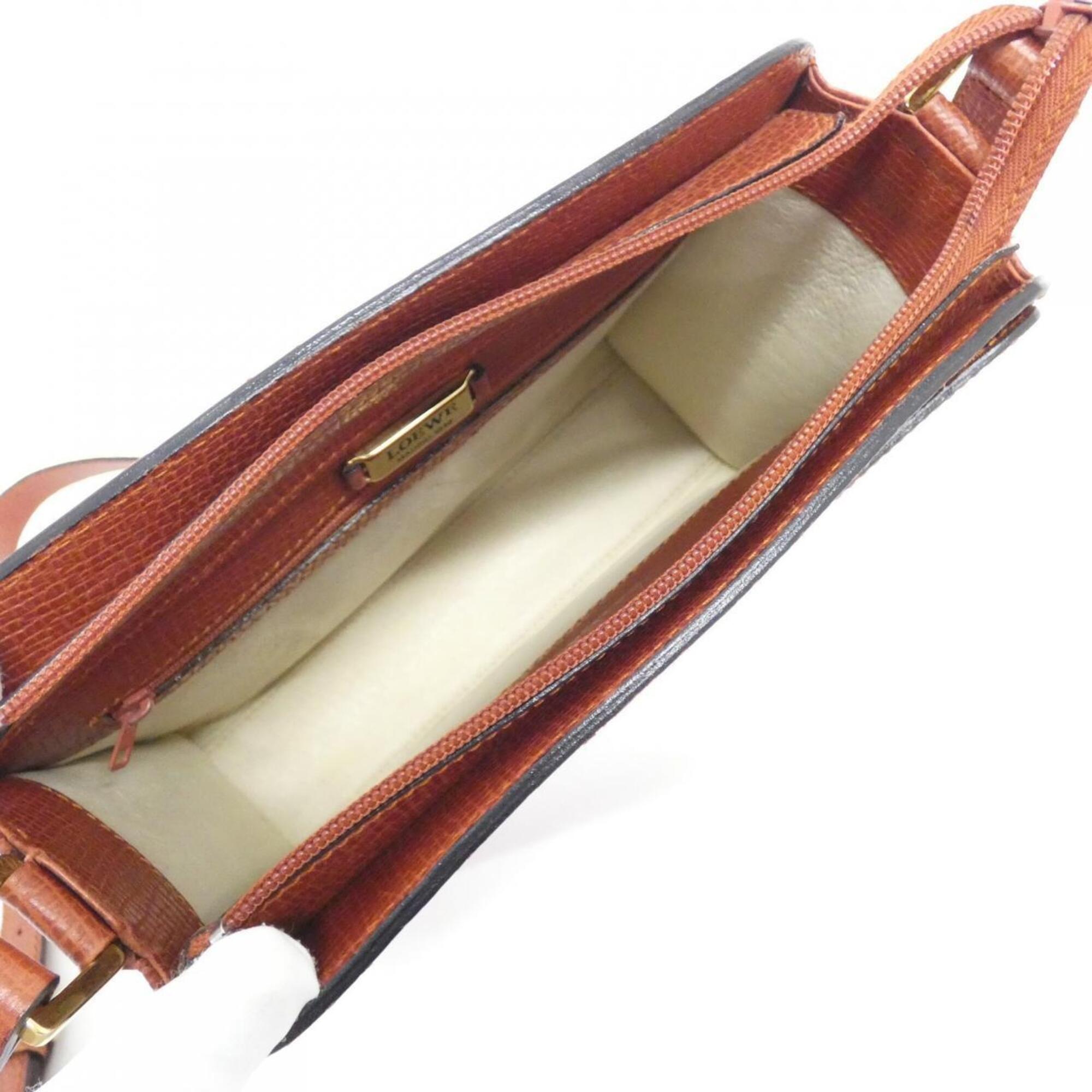 Loewe Brown Leather Shoulder Bag (Pre-Owned)