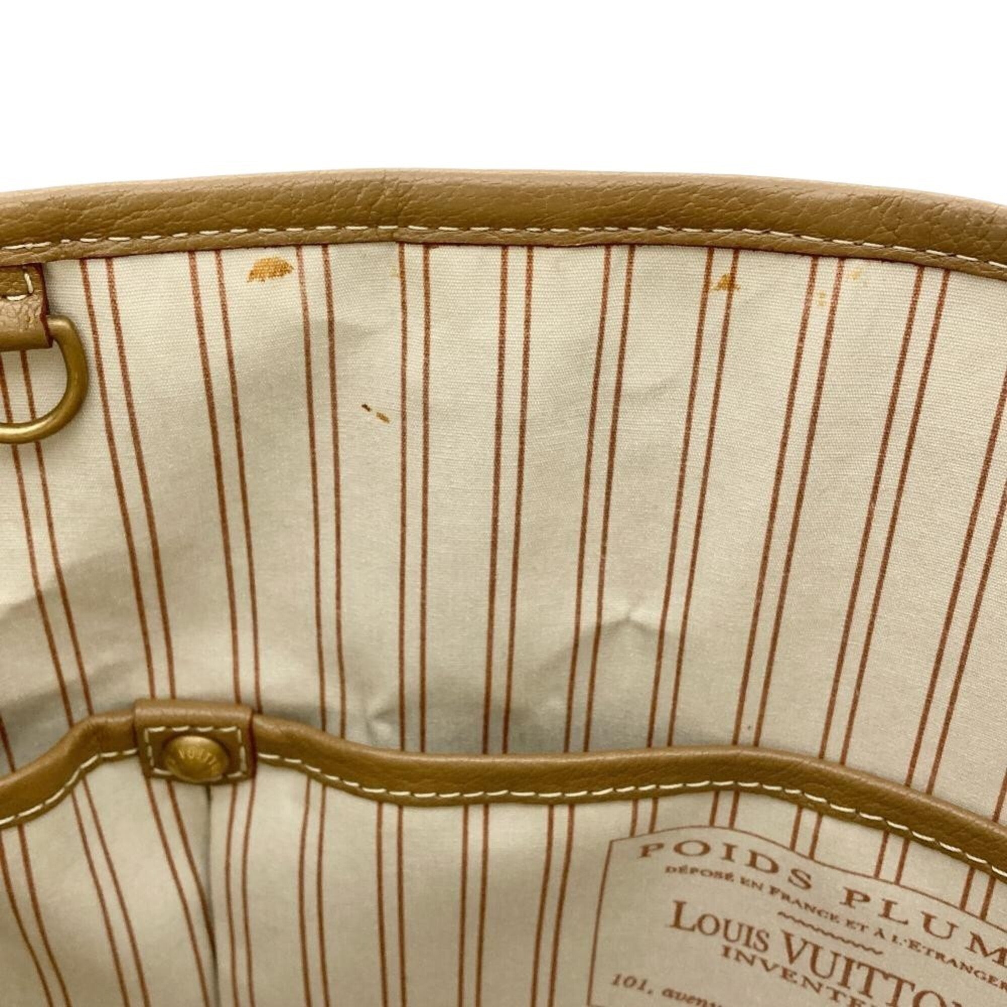 Louis Vuitton Beige Canvas Tote Bag (Pre-Owned)