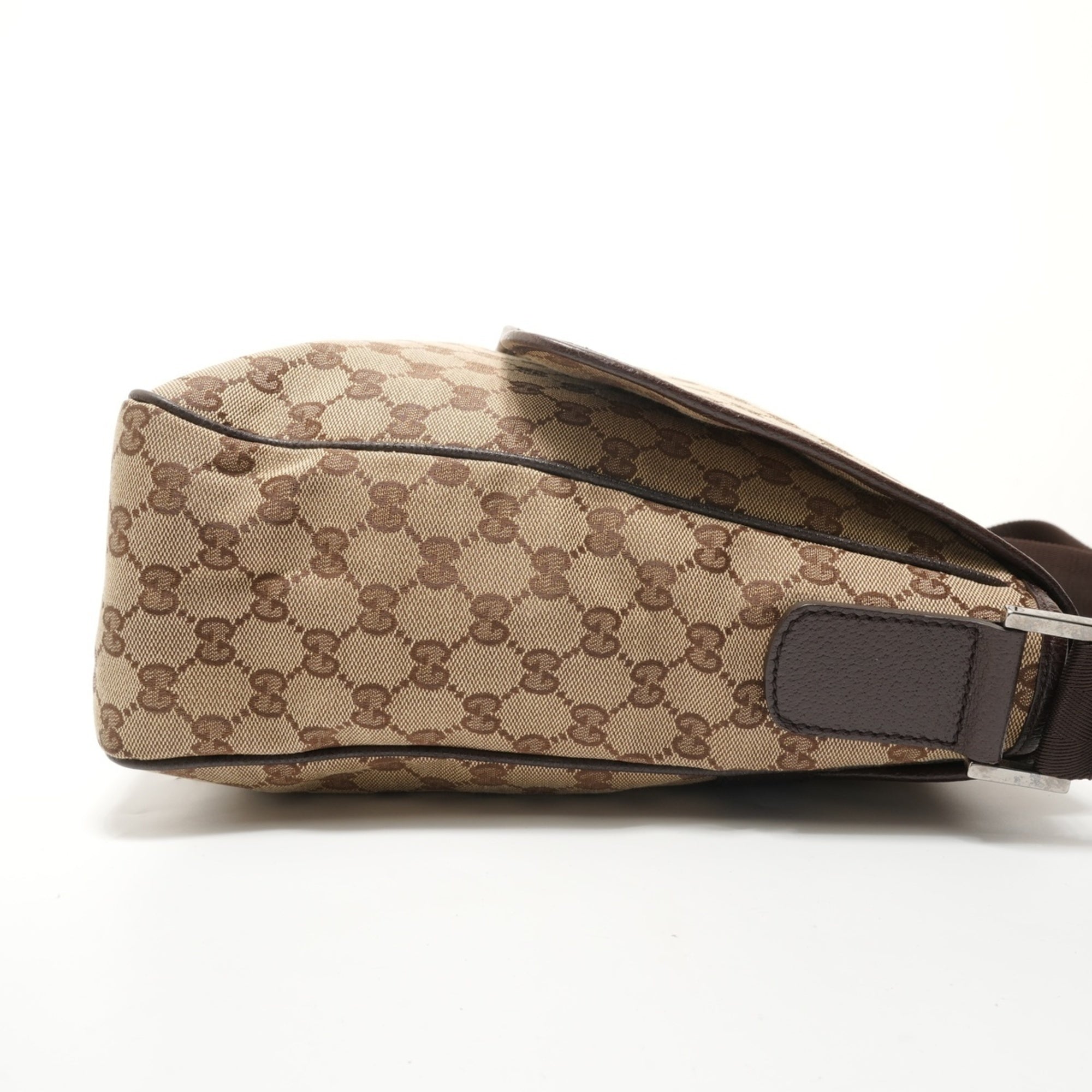 Gucci Gg Canvas Beige Gg Canvas Shoulder Bag (Pre-Owned)