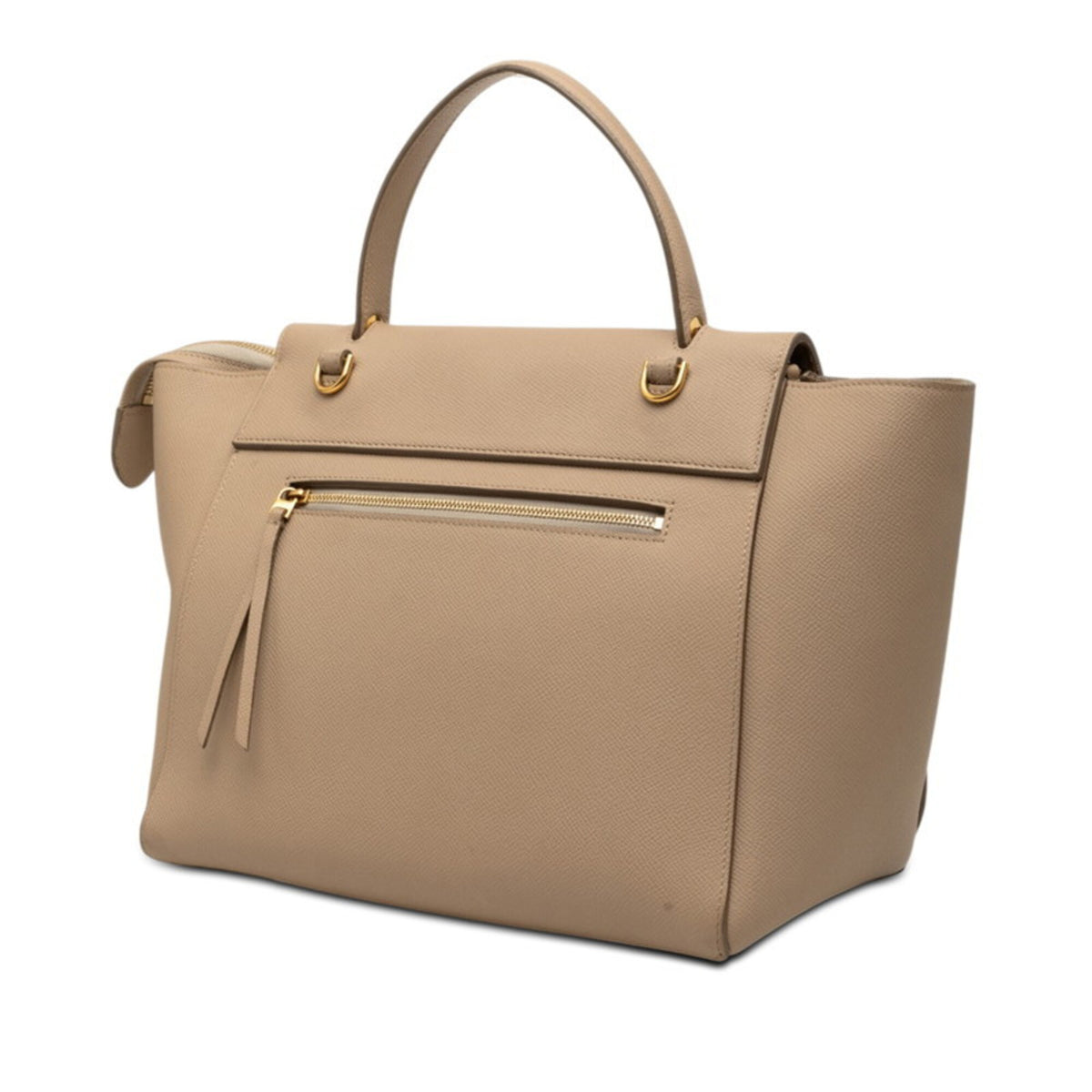 Celine Beige Leather Handbag Shoulder Bag (Pre-Owned)