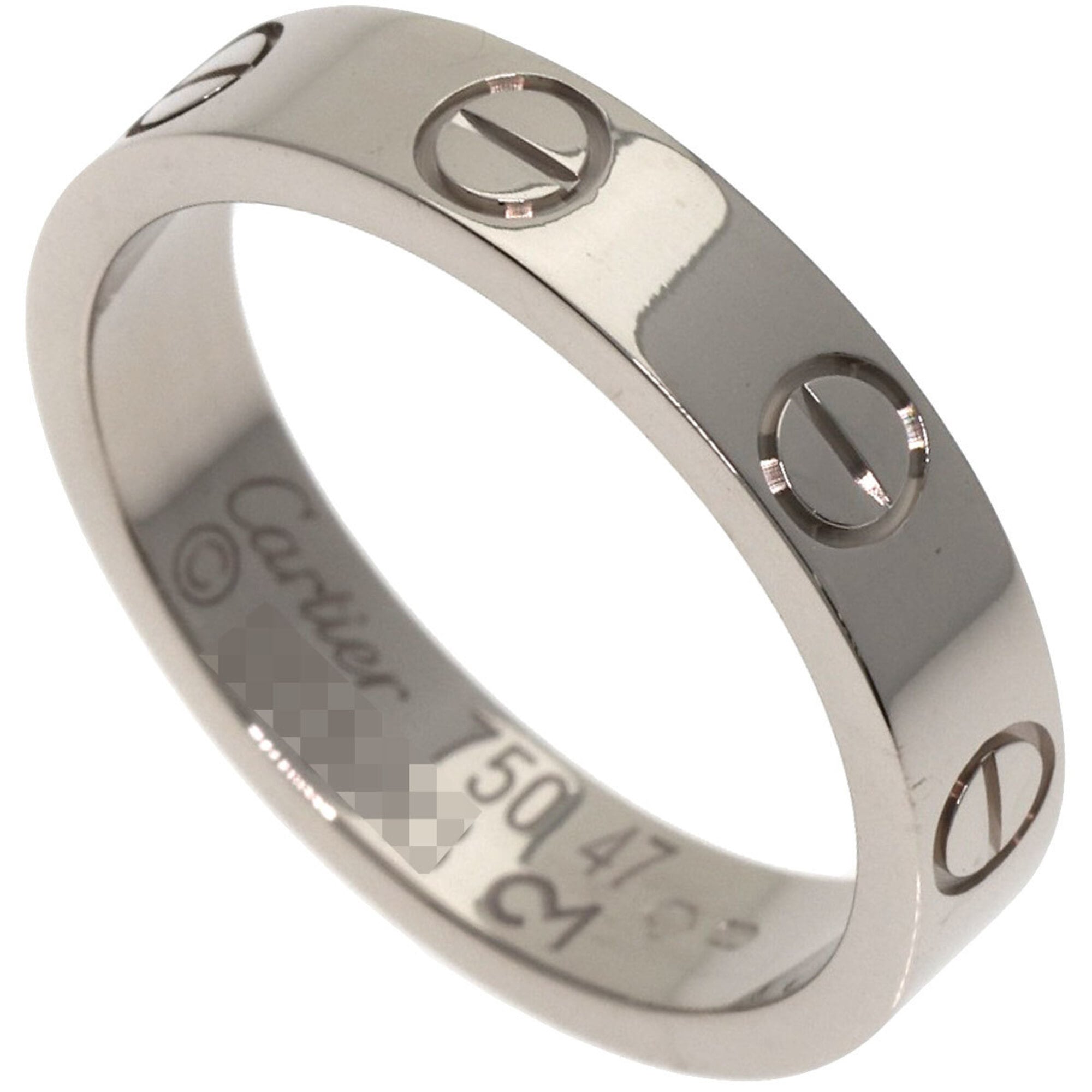 Cartier White Gold White Gold (18K) Band Ring (Pre-Owned)