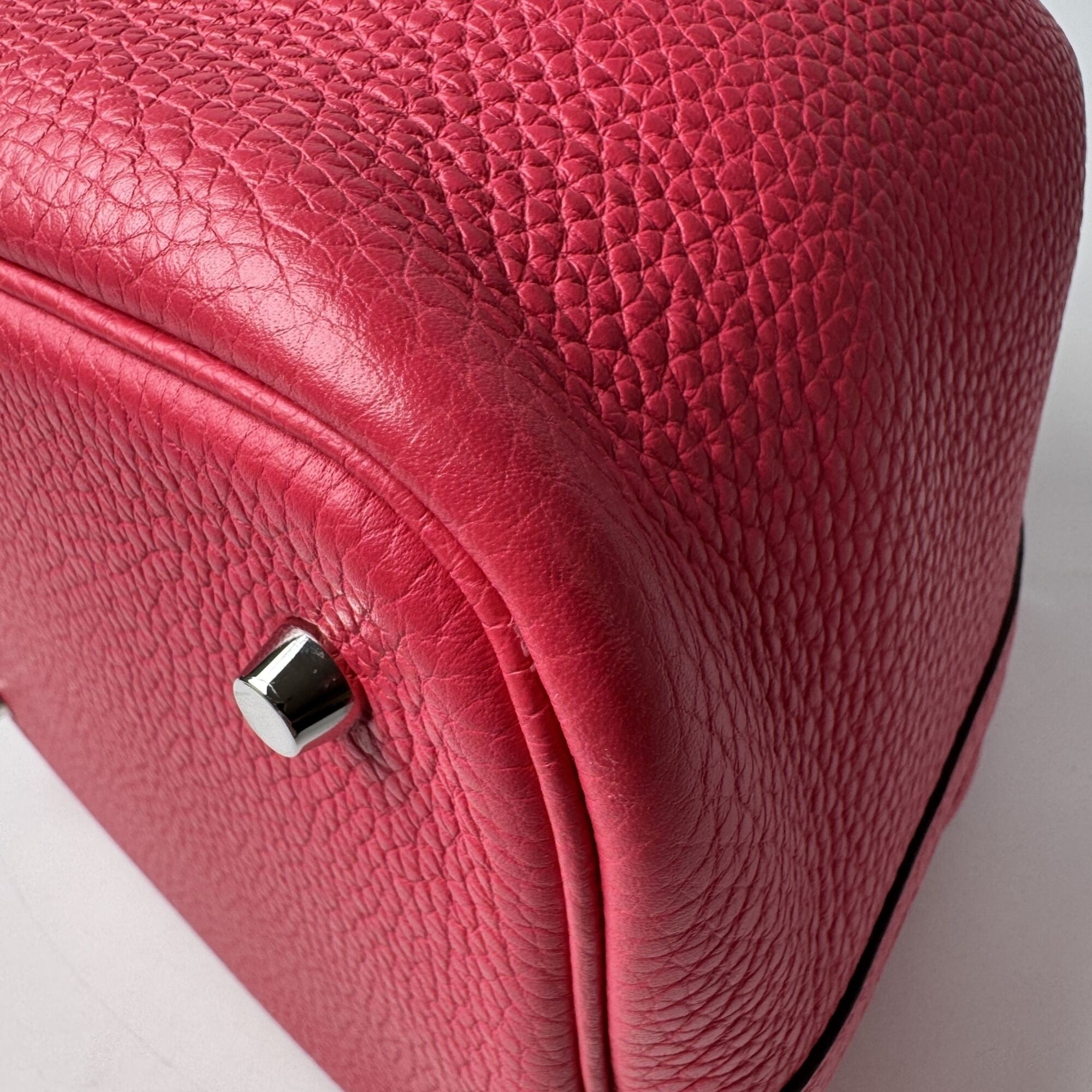 Hermes Taurillon Clemence Leather Handbag (Pre-Owned)