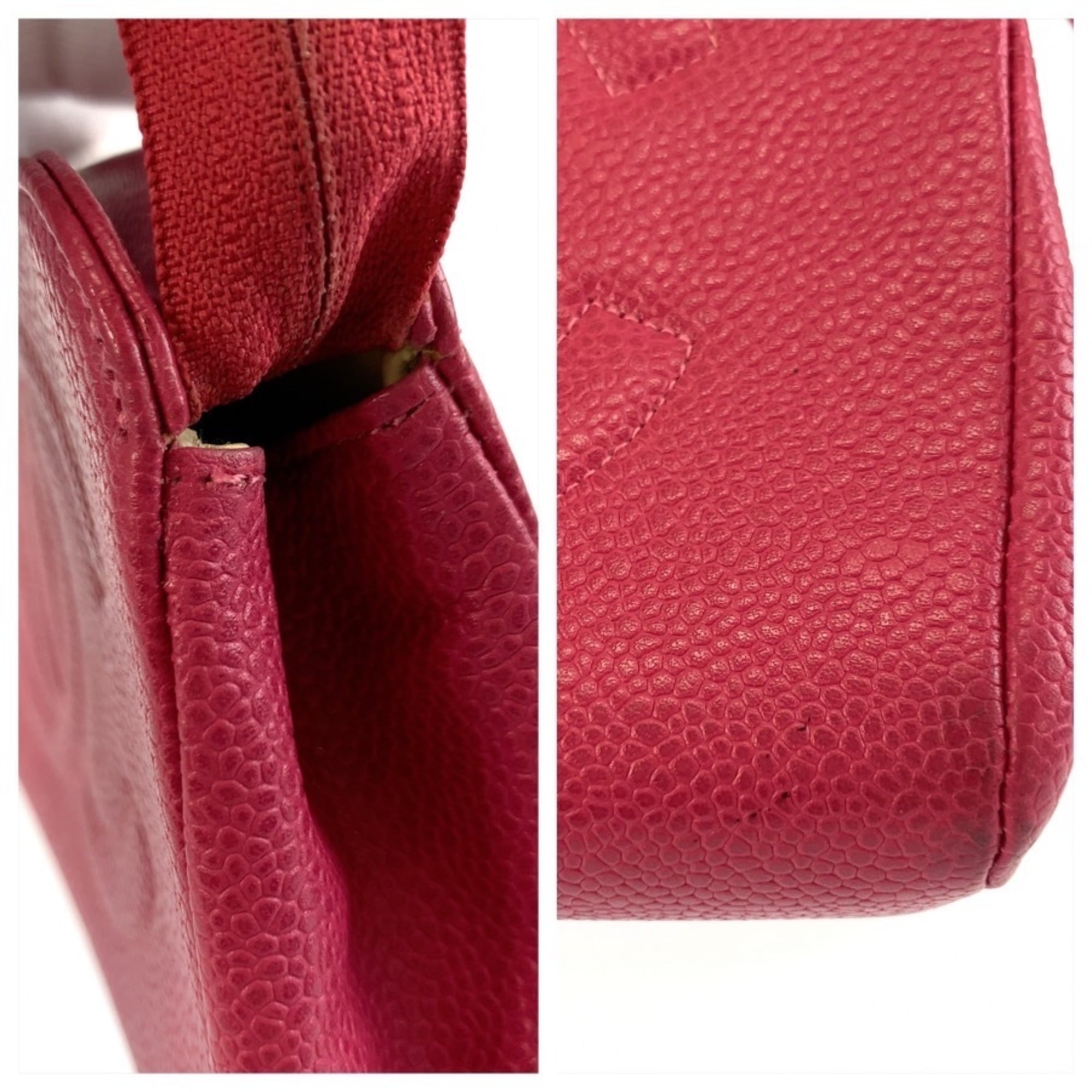 Chanel Pink Leather Pouch (Pre-Owned)