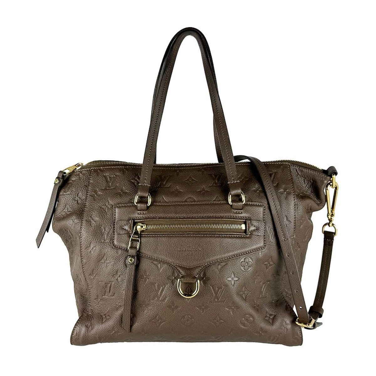 Louis Vuitton Brown Monogram Empreinte Handbag Shoulder Bag (Pre-Owned)