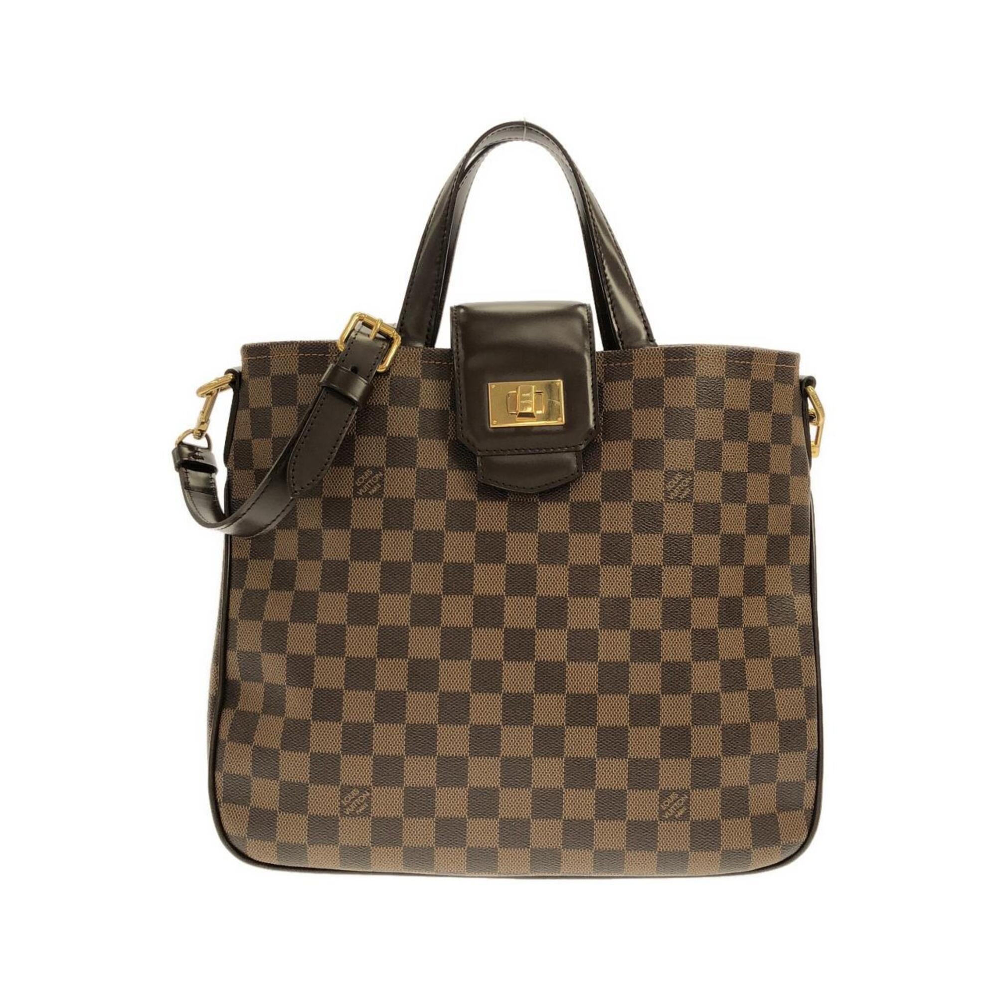 Louis Vuitton Brown Coated Canvas Handbag (Pre-Owned)