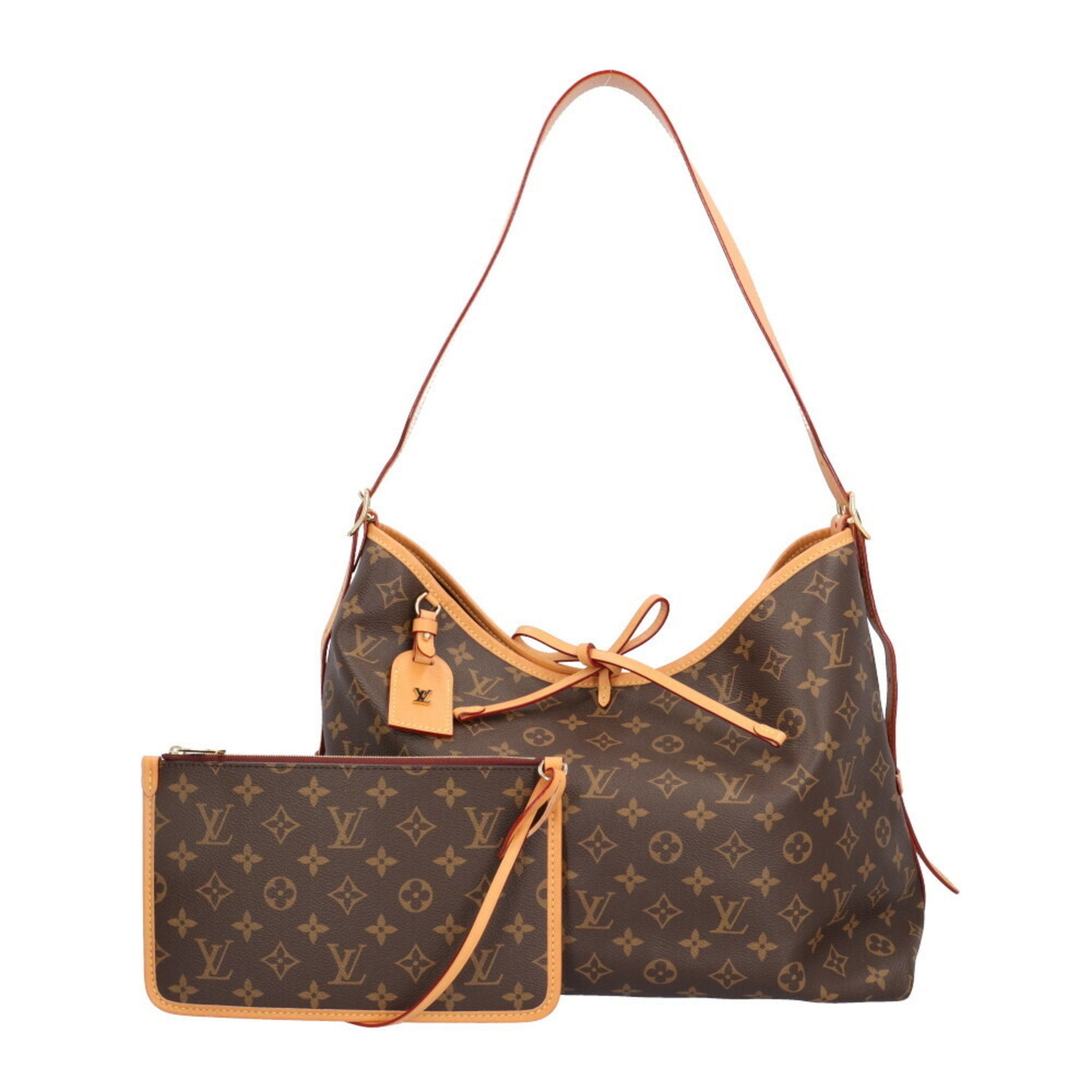 Louis Vuitton Brown Monogram Canvas Shoulder Bag (Pre-Owned)
