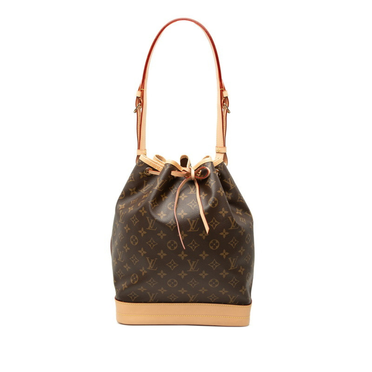 Louis Vuitton Beige Brown Pvc Leather Shoulder Bag Tote Bag (Pre-Owned)