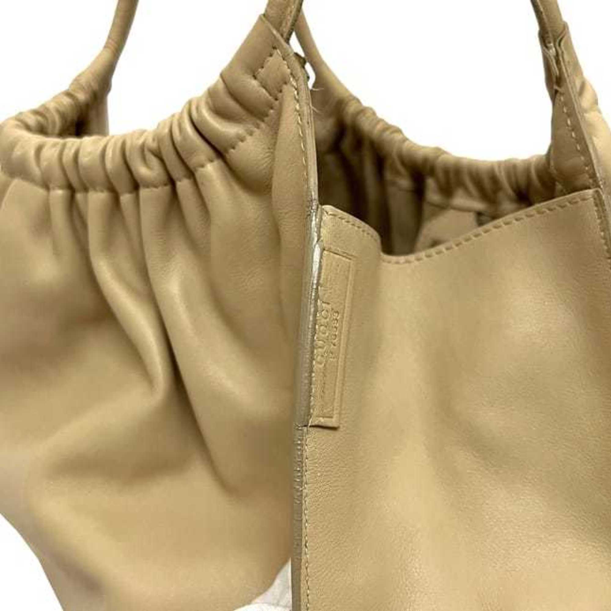 Gucci Beige Leather Tote Bag (Pre-Owned)