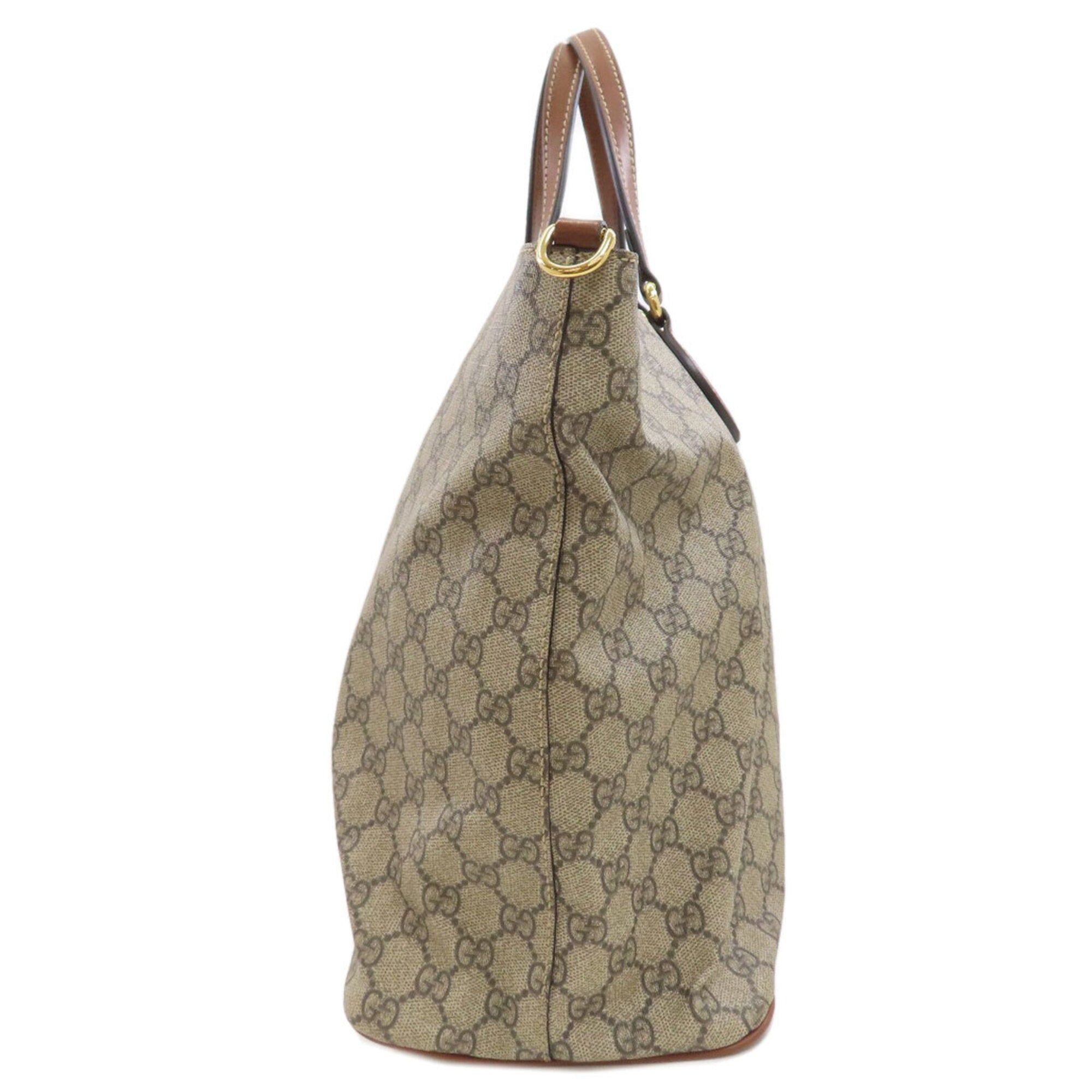Gucci Brown Pvc Tote Bag (Pre-Owned)