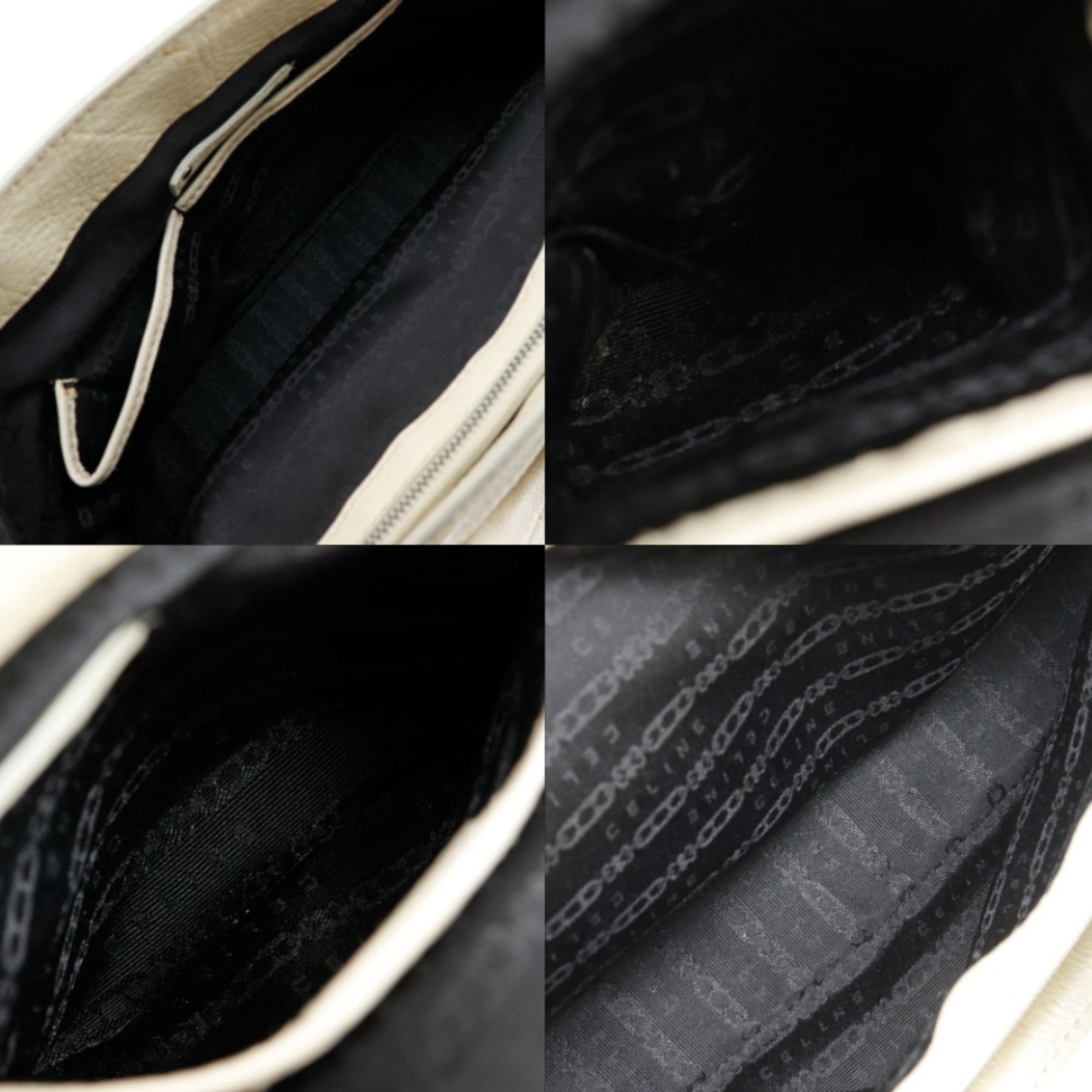 Celine Ivory Leather Handbag (Pre-Owned)