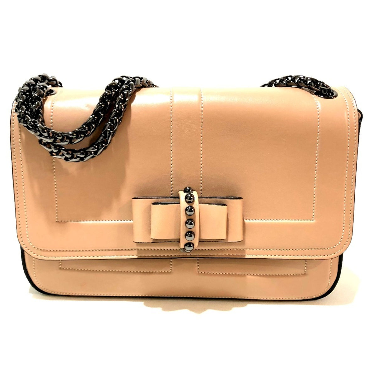Christian Louboutin Beige Leather Shoulder Bag (Pre-Owned)