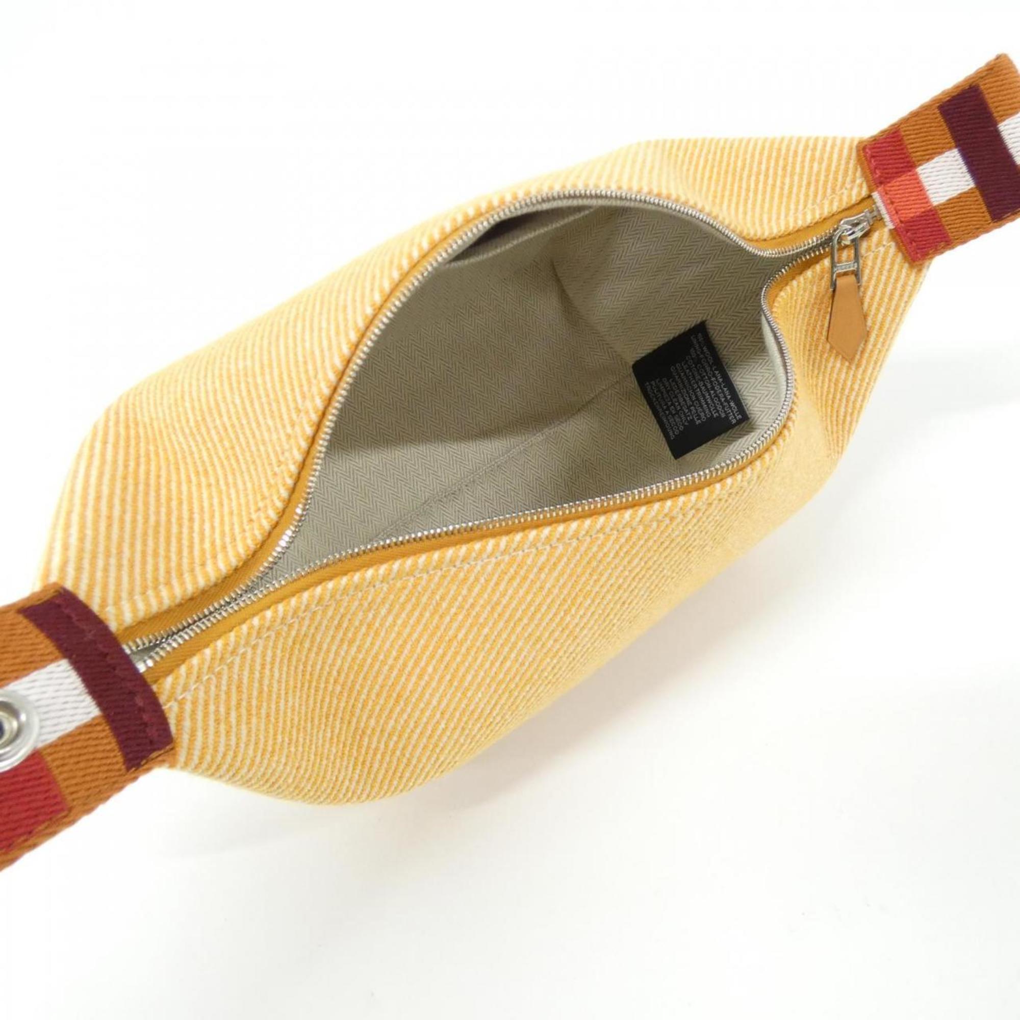 Hermes Fauve Wool Handbag Pouch (Pre-Owned)
