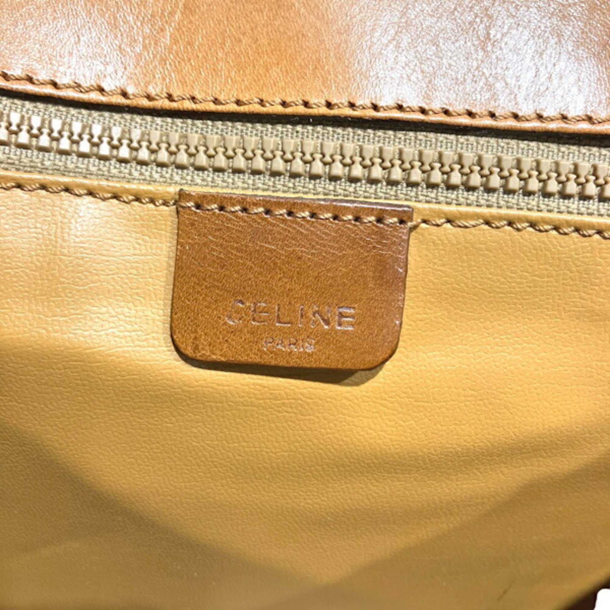 Celine Brown Pvc Leather Shoulder Bag (Pre-Owned)