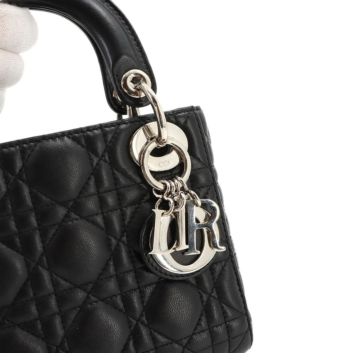 Christian Dior Black Leather Handbag (Pre-Owned)