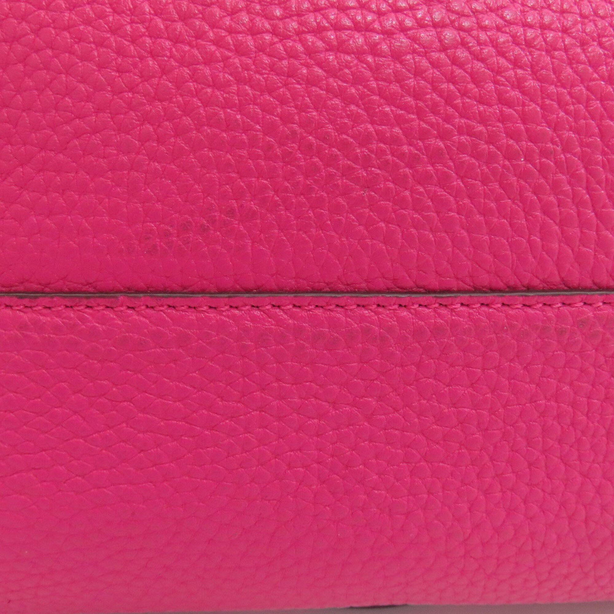 Coach Pink Leather Handbag (Pre-Owned)