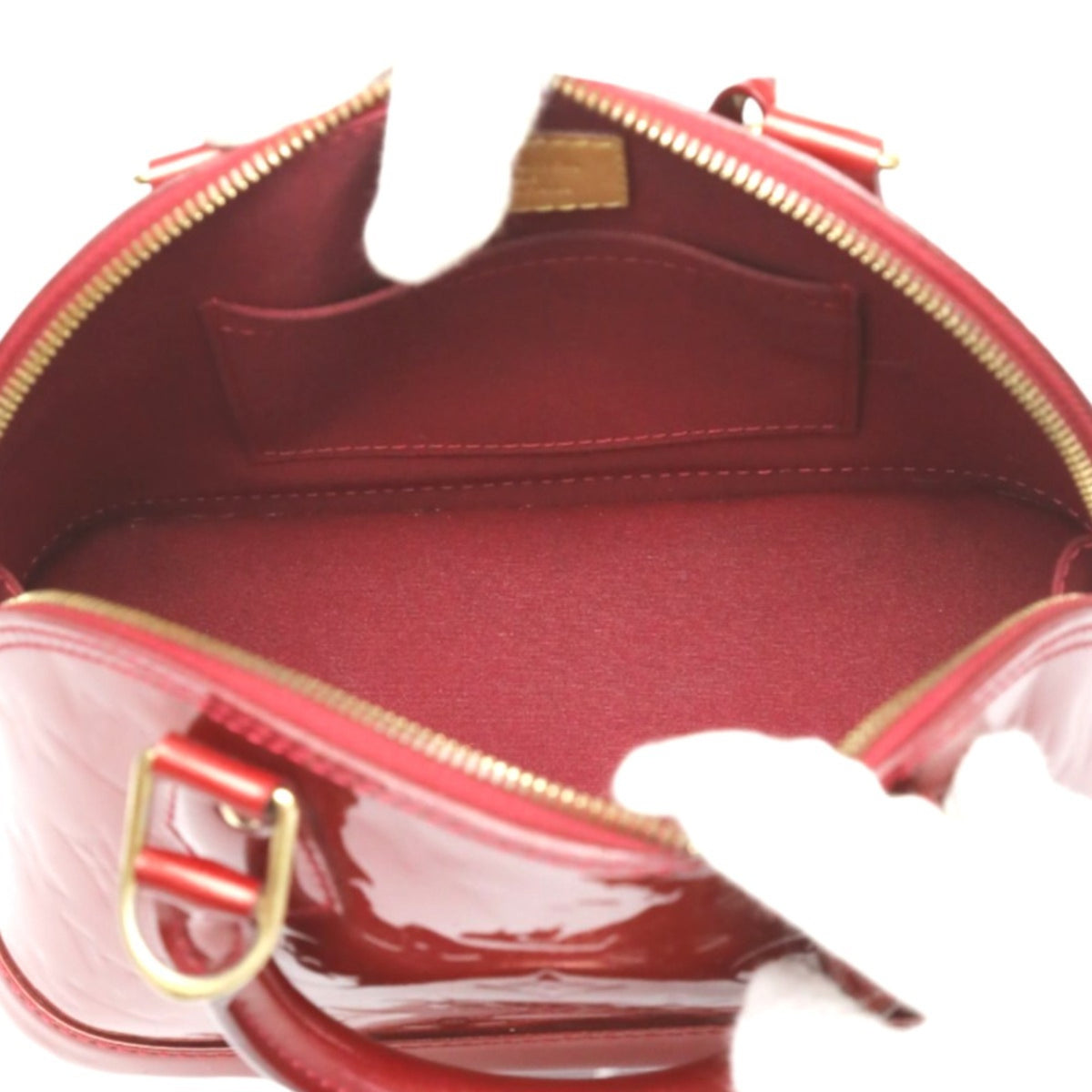 Louis Vuitton Monogram Vernis Red Color Monogram Vernis Handbag (Pre-Owned)