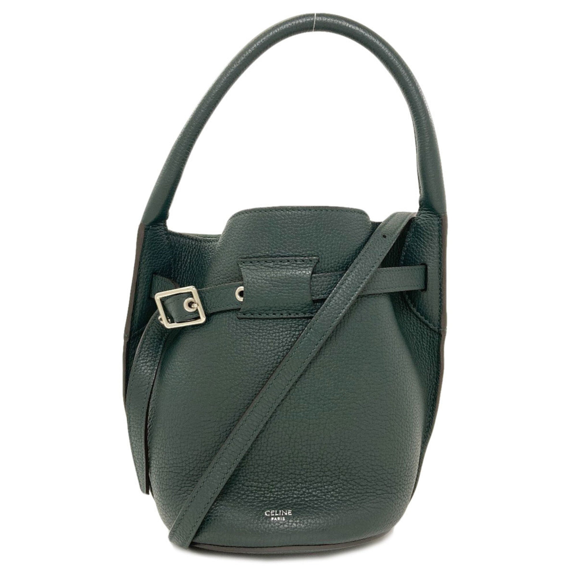 Celine Green Leather Handbag (Pre-Owned)