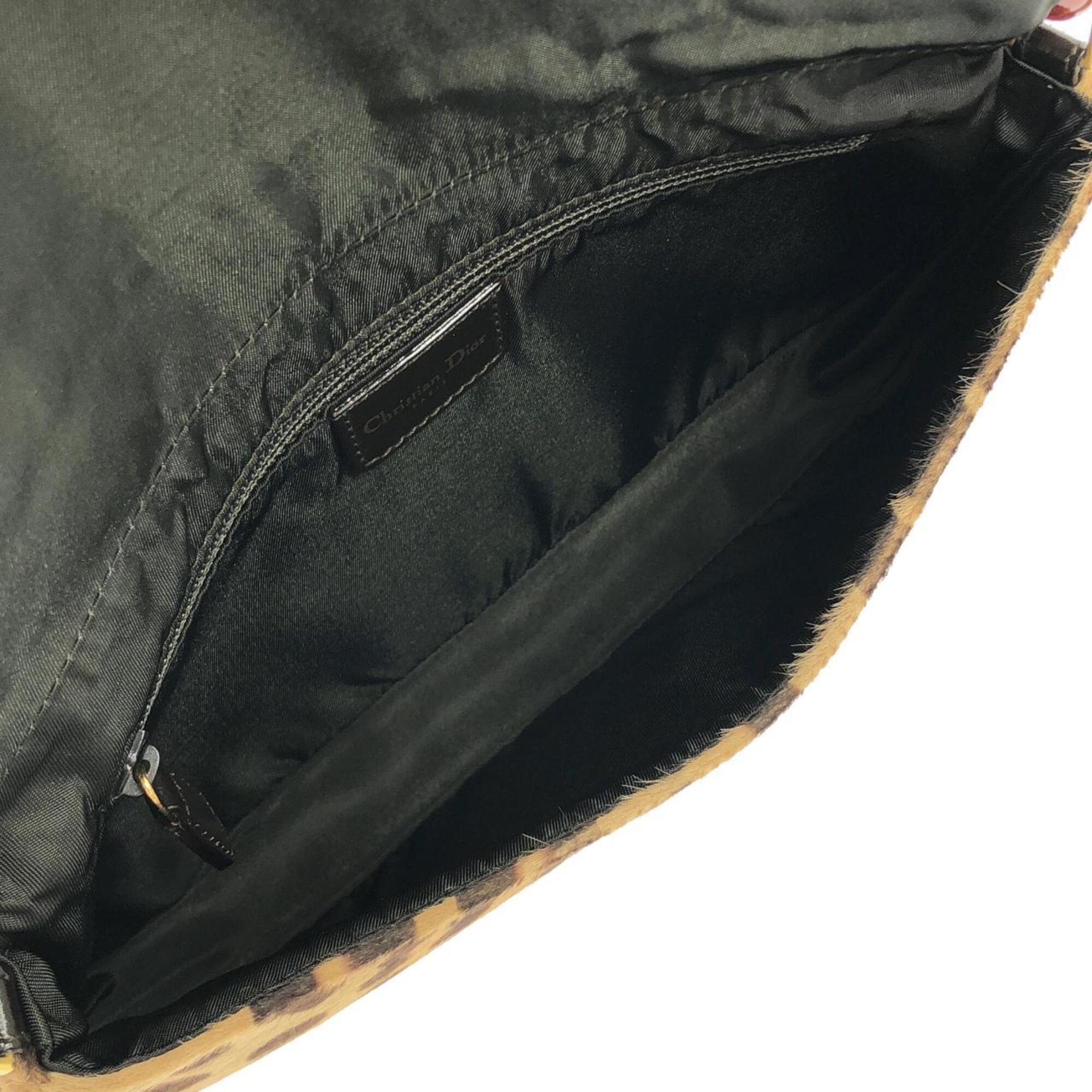 Christian Dior Brown Leather Shoulder Bag (Pre-Owned)