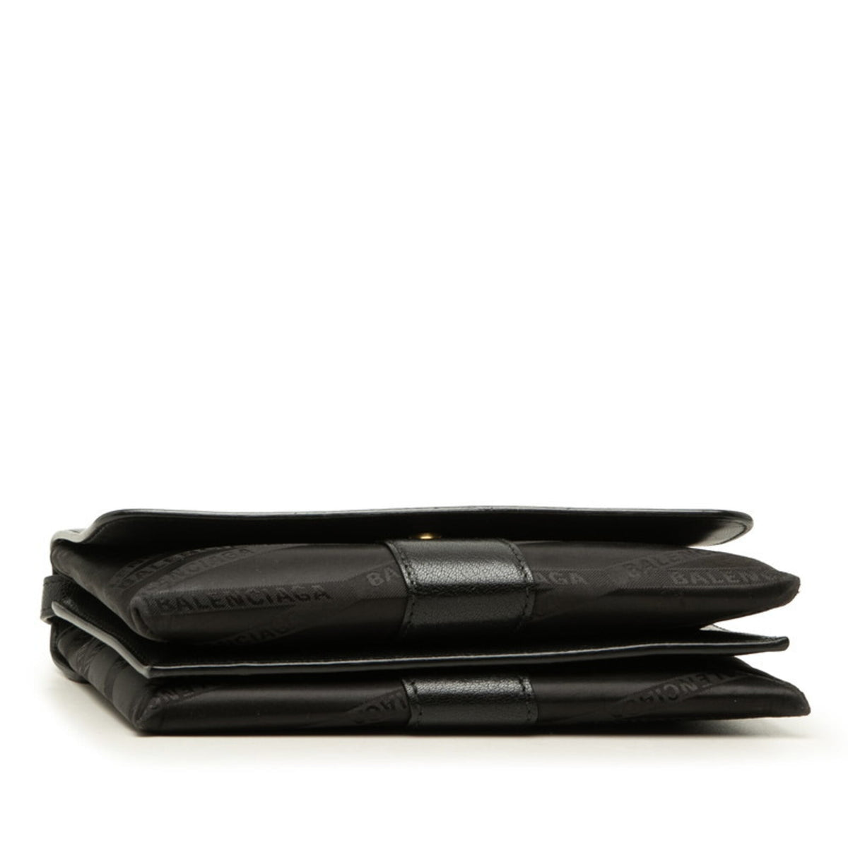 Balenciaga Black Nylon Leather Shoulder Bag (Pre-Owned)