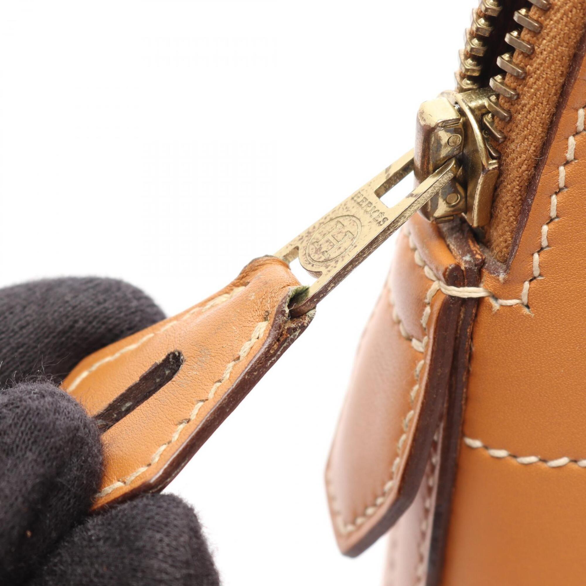 Hermes Brown Natural Chamonix Leather Handbag (Pre-Owned)