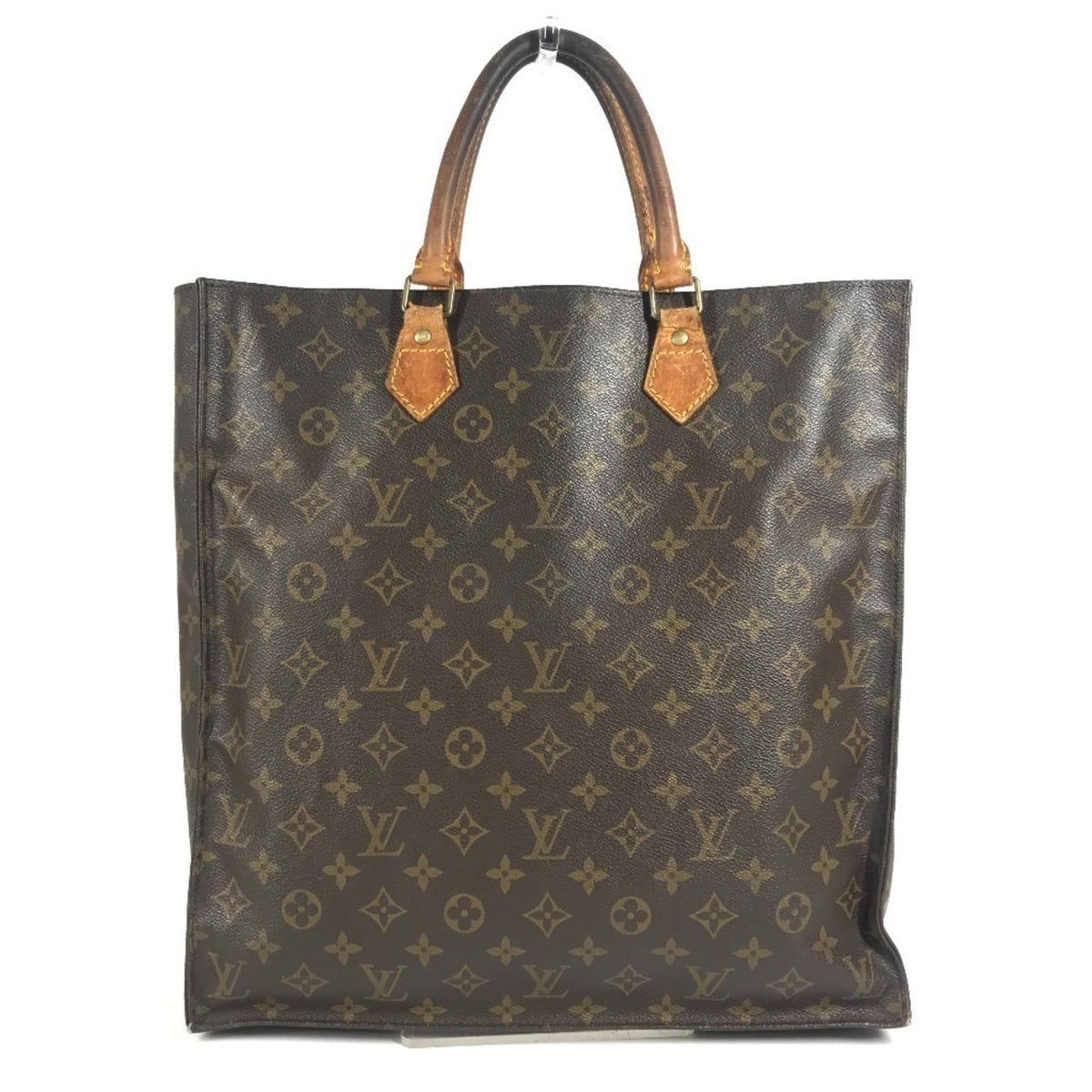 Louis Vuitton Brown Monogram Canvas Handbag Tote Bag (Pre-Owned)