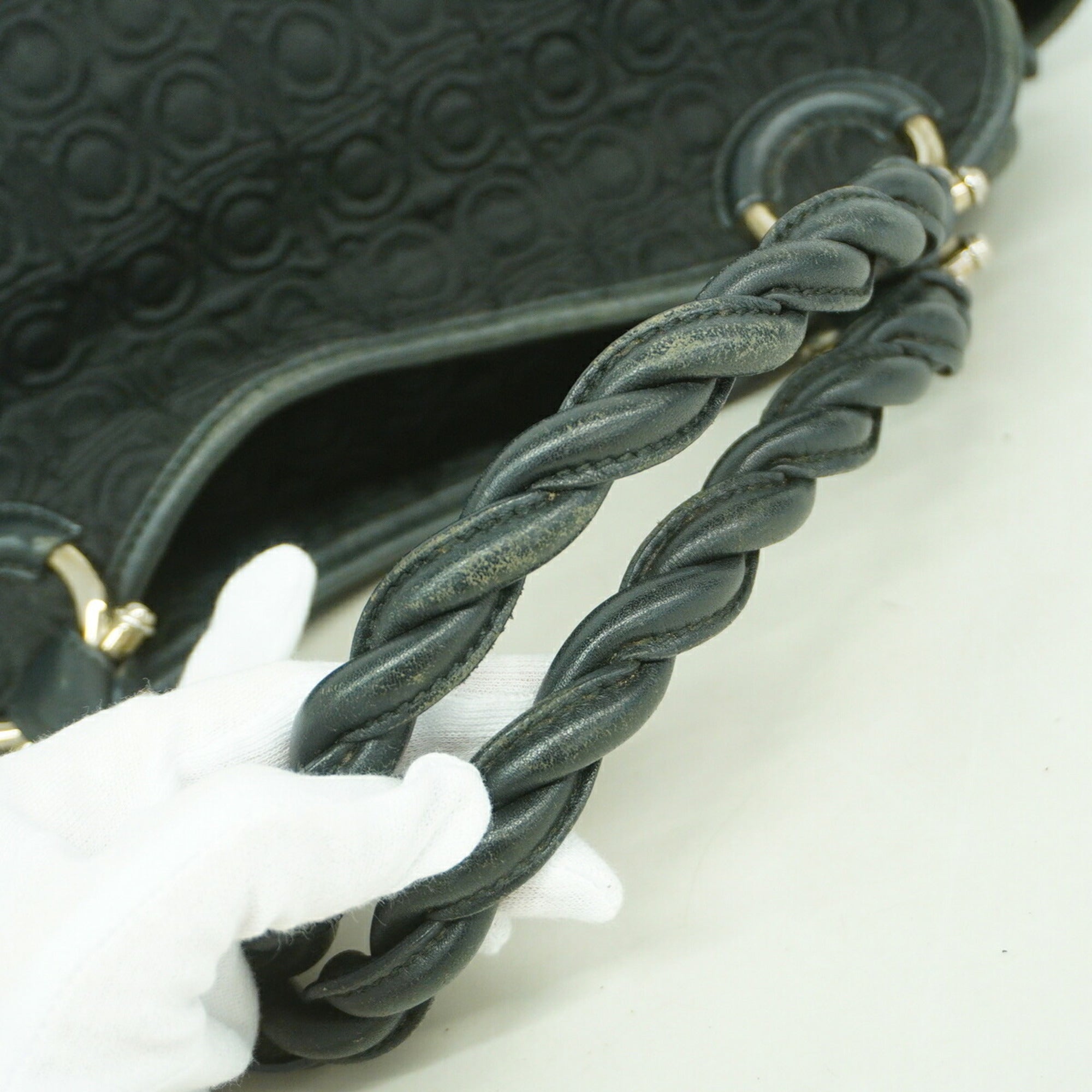 Salvatore Ferragamo Black Nylon Handbag (Pre-Owned)