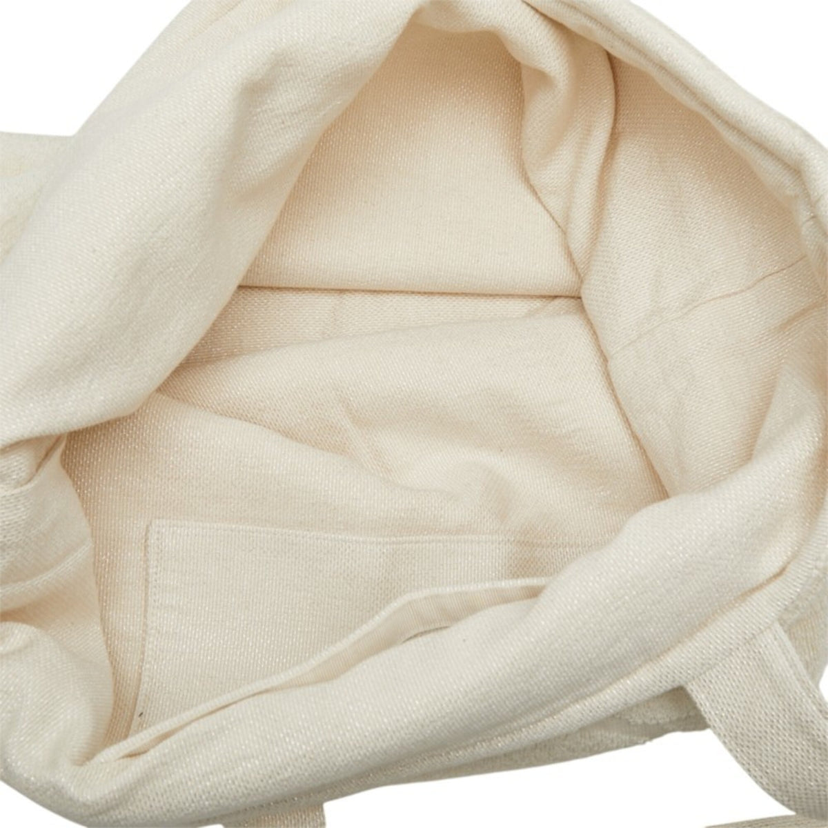 Chanel Ivory White Pile Fabric Beach Bag Tote Bag (Pre-Owned)