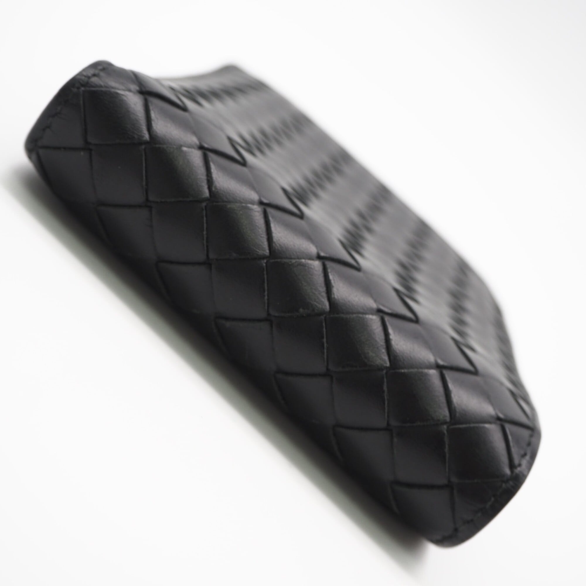 Bottega Veneta Intrecciato Black Leather Wallet (Bi-Fold) (Pre-Owned)