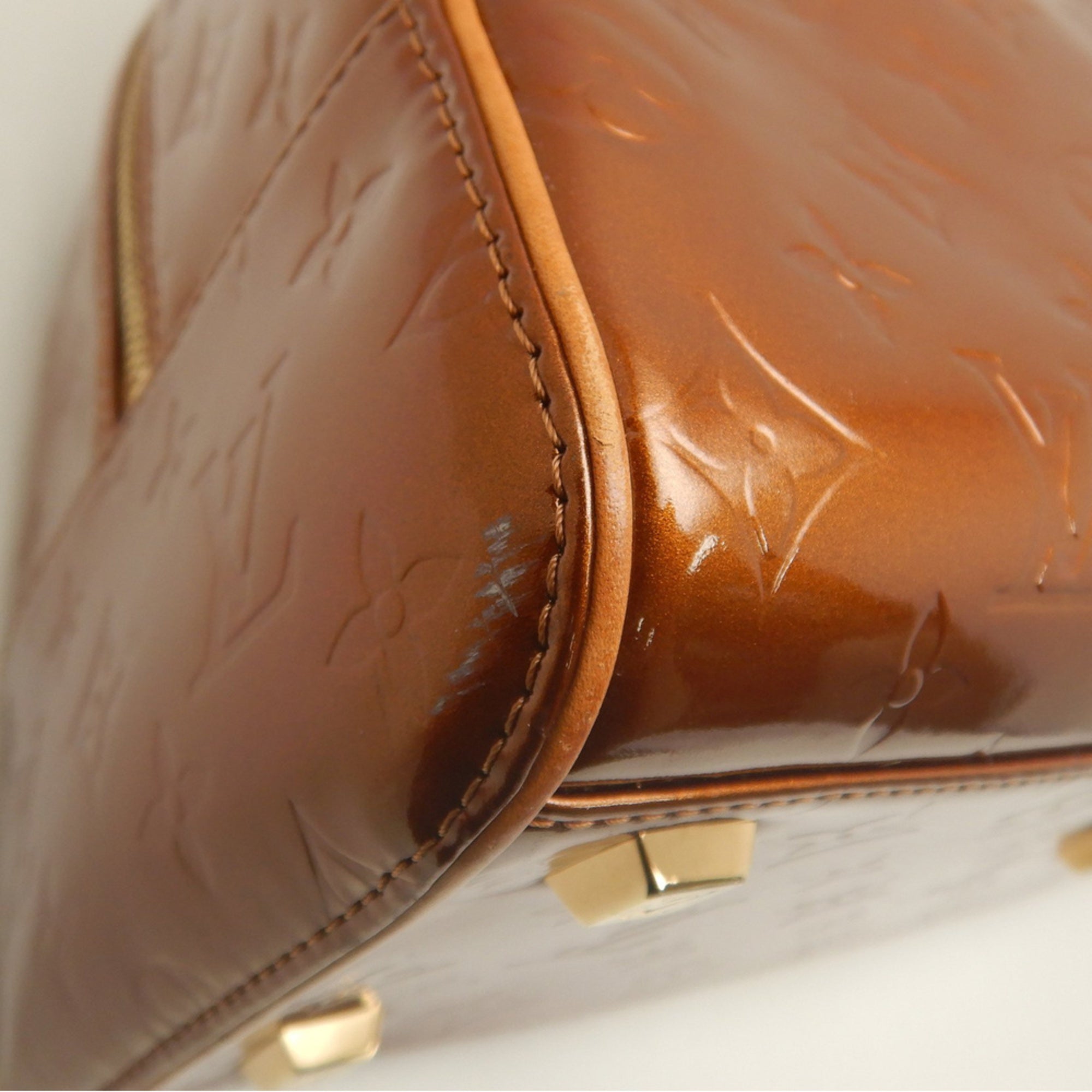 Louis Vuitton Bronze Monogram Monogram Vernis Handbag (Pre-Owned)