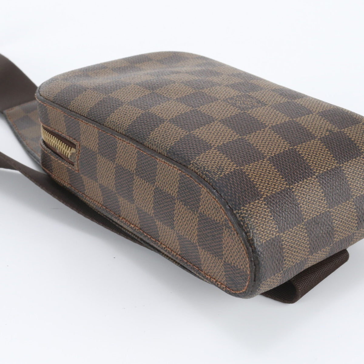 Louis Vuitton Ebene Leather Coated Canvas Pouch Sling Bag (Pre-Owned)