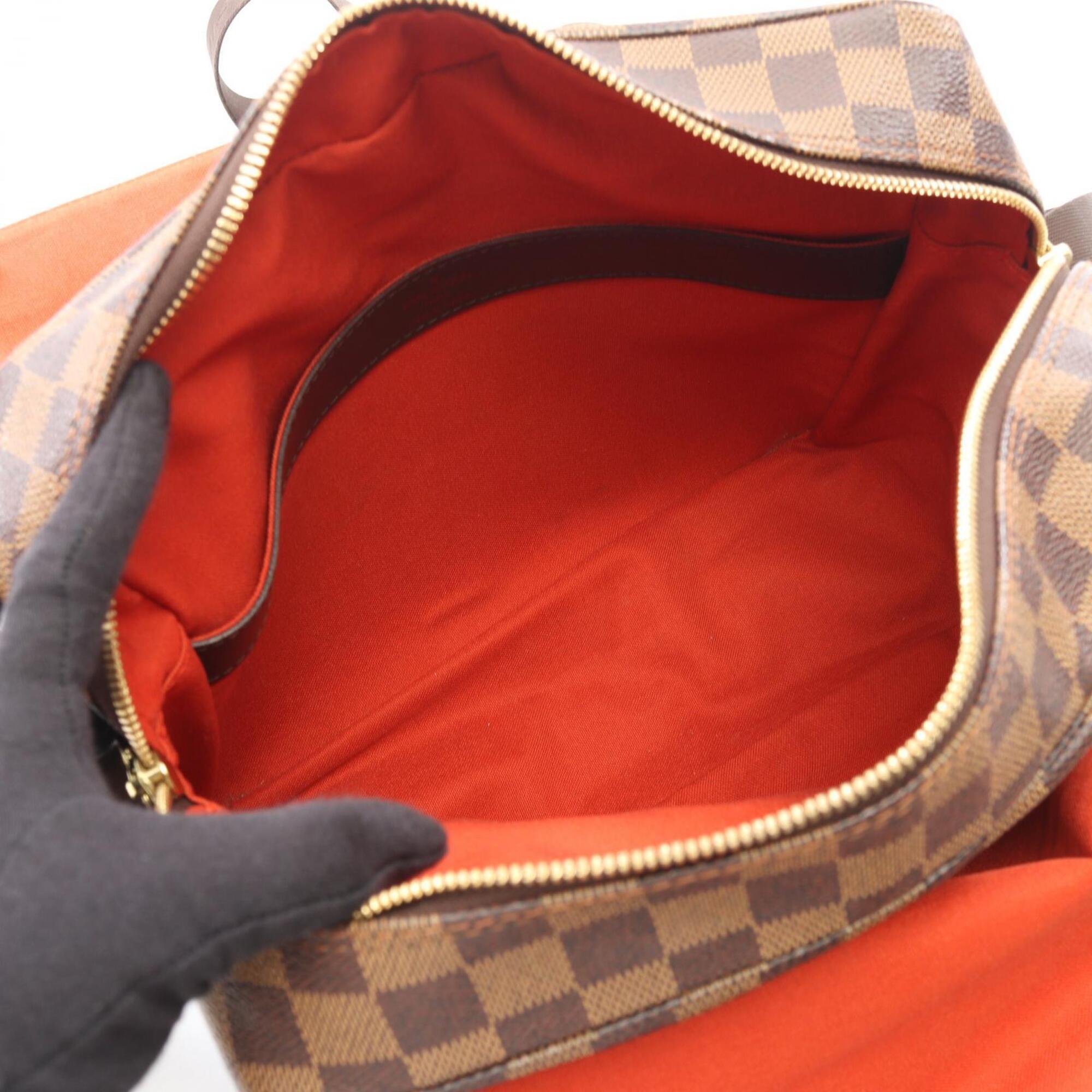 Louis Vuitton Brown Coated Canvas Pvc Leather Handbag Shoulder Bag (Pre-Owned)