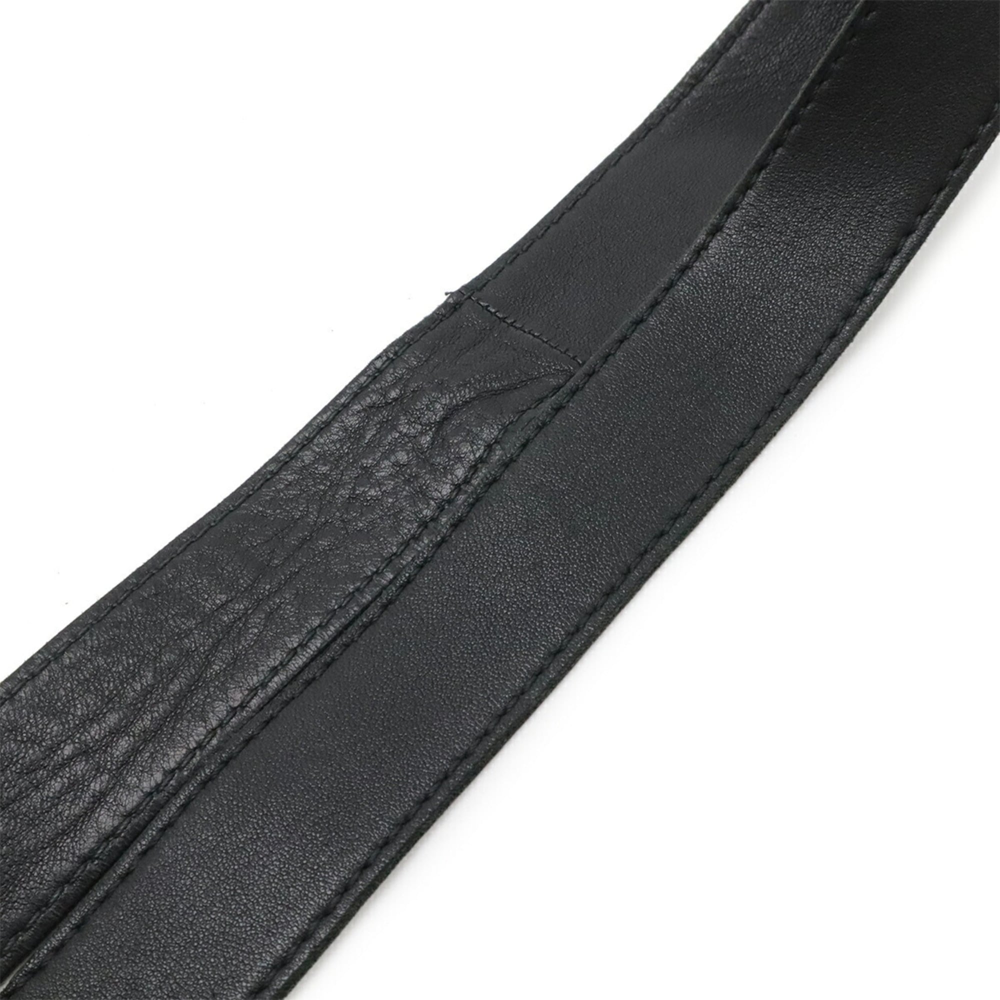Hermes Black Leather Pochette Shoulder Bag (Pre-Owned)