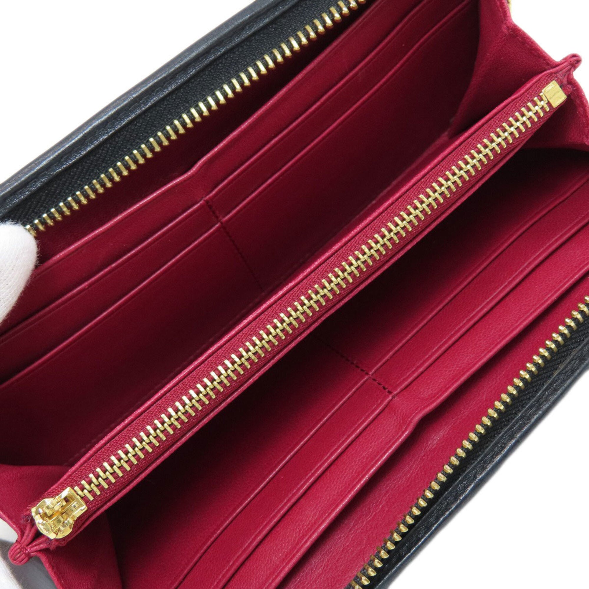 Loewe Black Leather Long Wallet (Bi-Fold) (Pre-Owned)