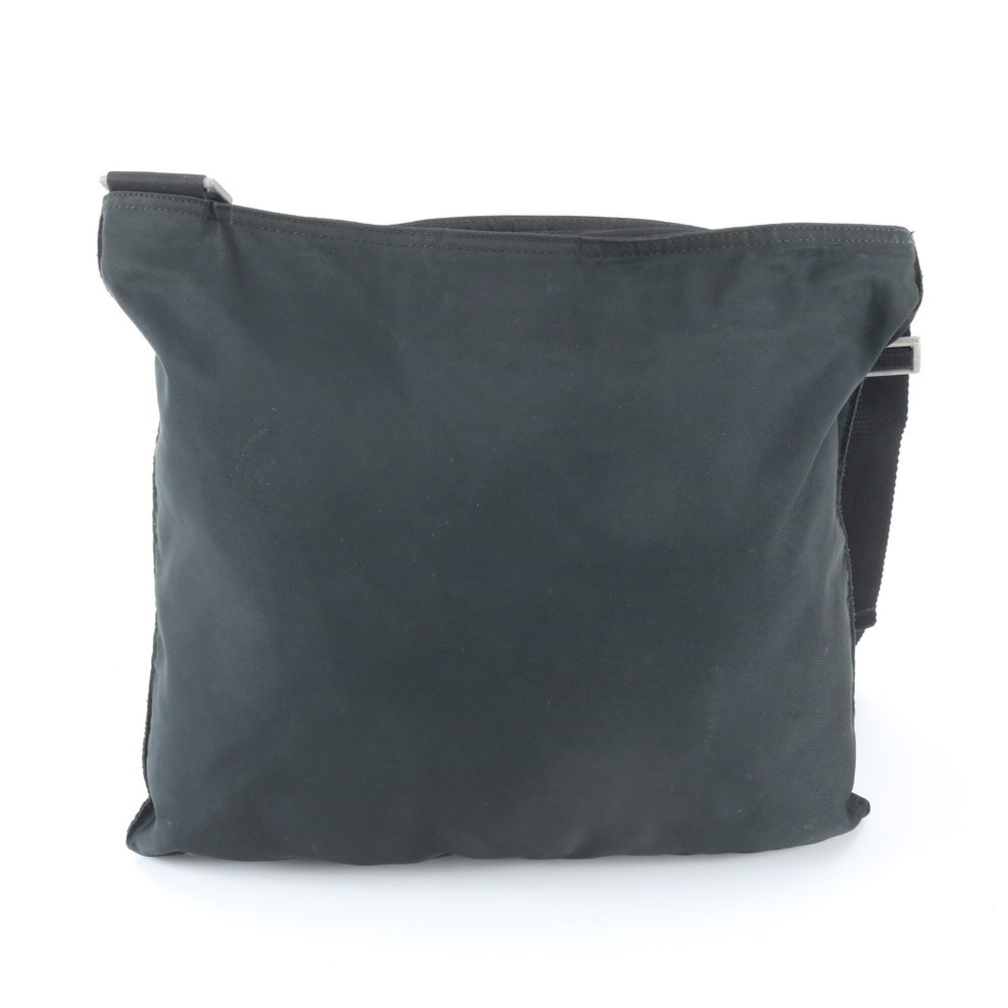 Prada Black Nylon Leather Shoulder Bag (Pre-Owned)