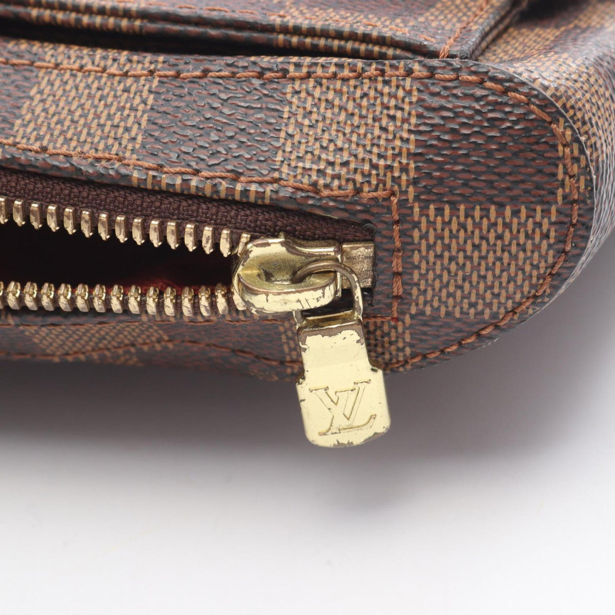 Louis Vuitton Brown Ebene Coated Canvas Fanny Pack Handbag (Pre-Owned)