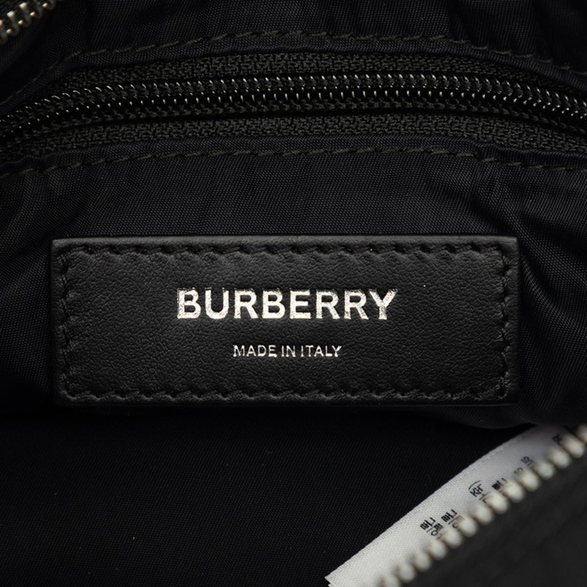 Burberry Black Nylon Leather Sling Bag (Pre-Owned)
