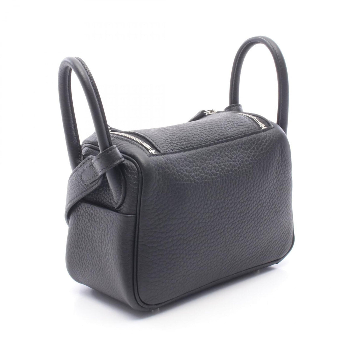 Hermes Black Taurillon Clemence Leather Handbag Shoulder Bag (Pre-Owned)