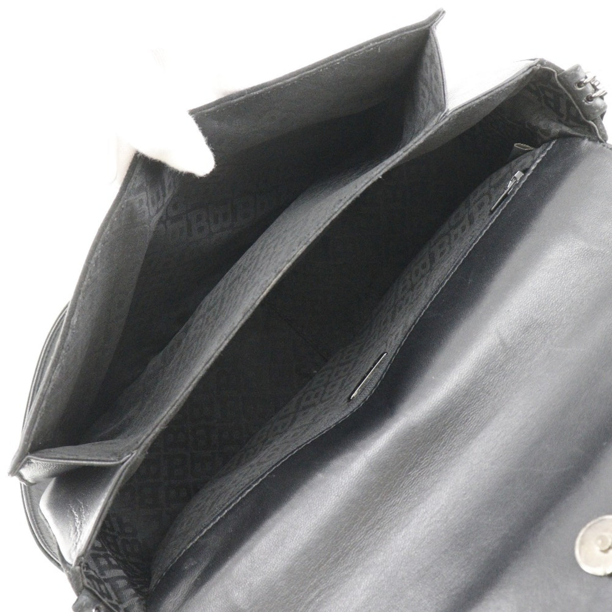 Bally Black Suede Shoulder Bag (Pre-Owned)