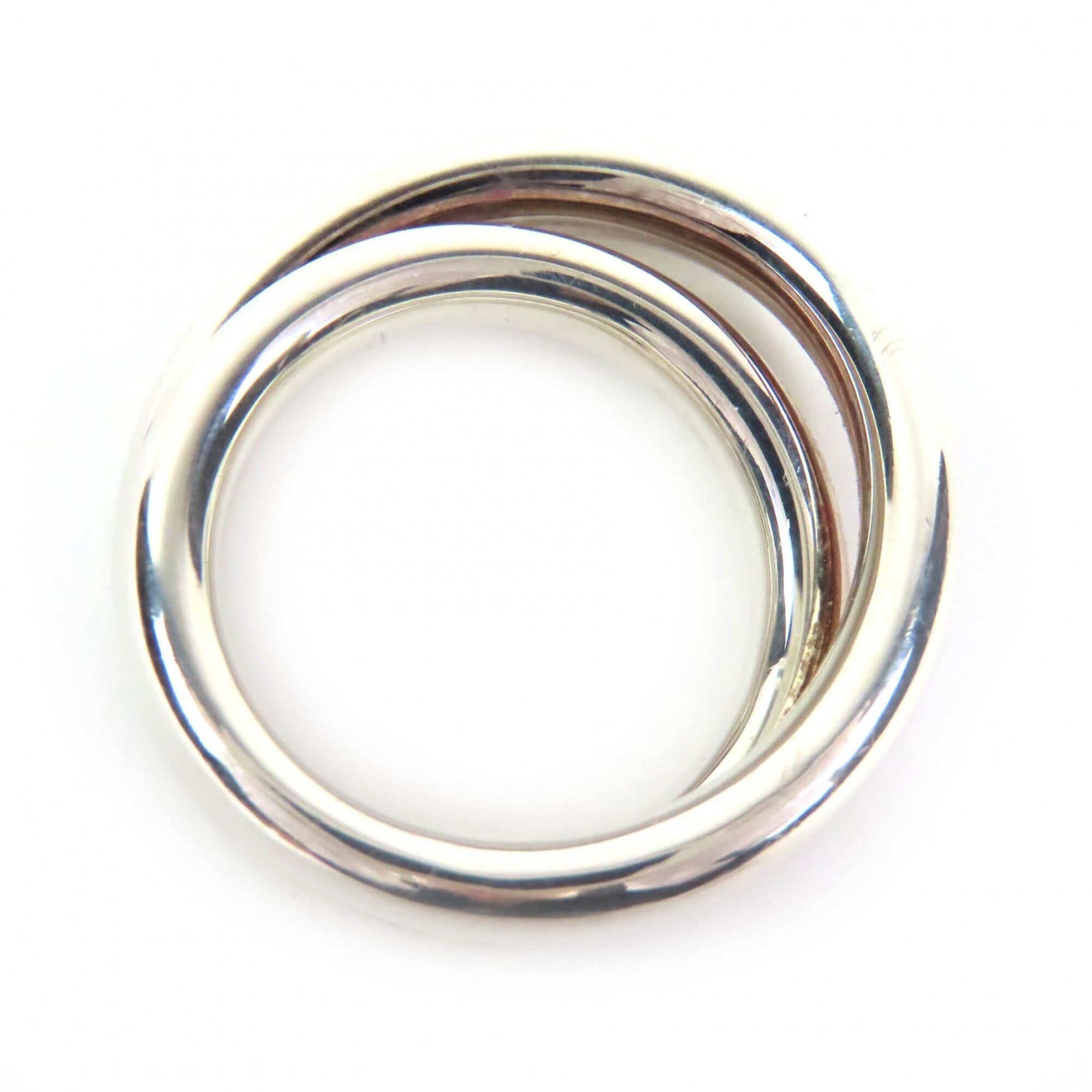 Hermes Silver Silver 925 Band Ring (Pre-Owned)