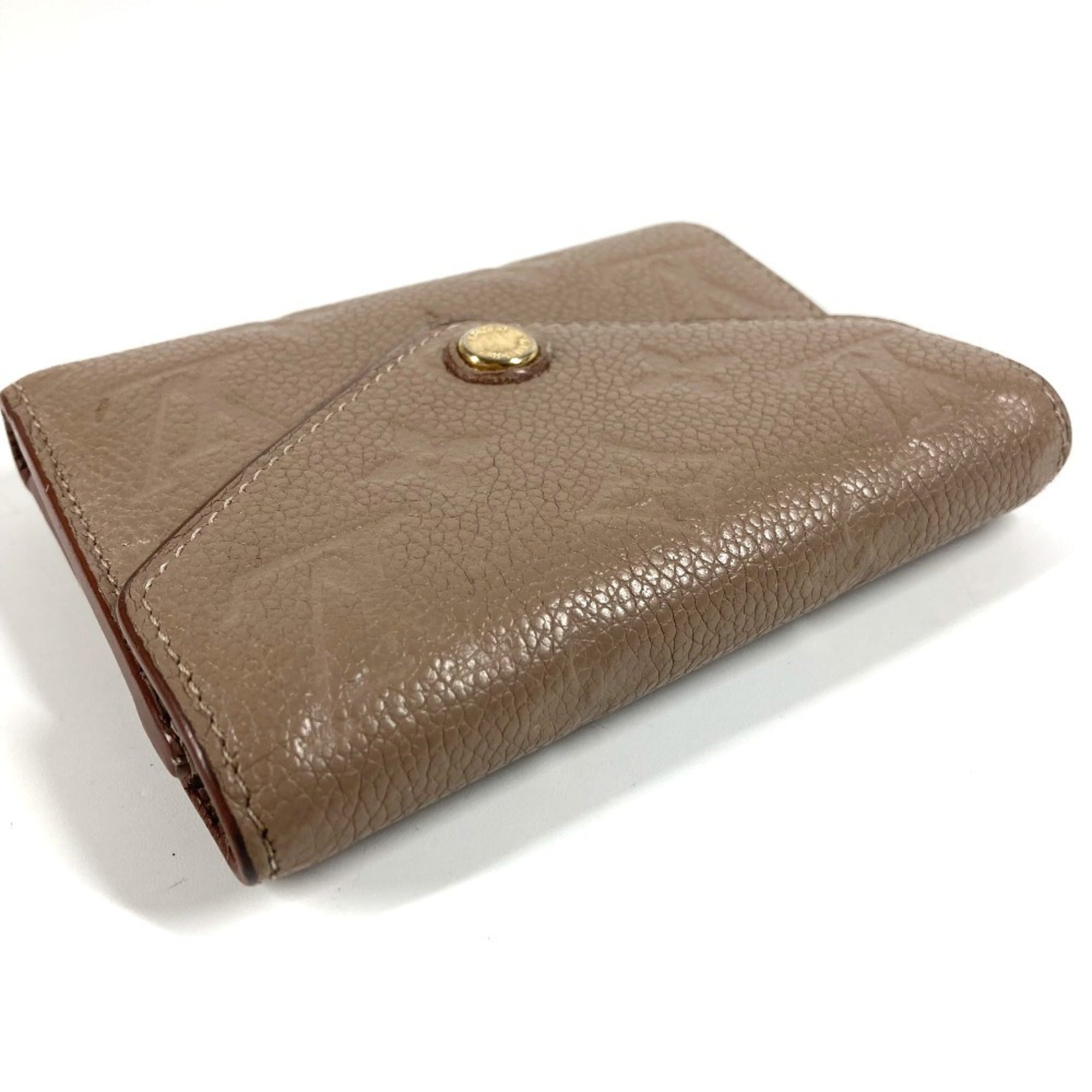 Louis Vuitton Beige Monogram Empreinte Wallet (Tri-Fold) (Pre-Owned)