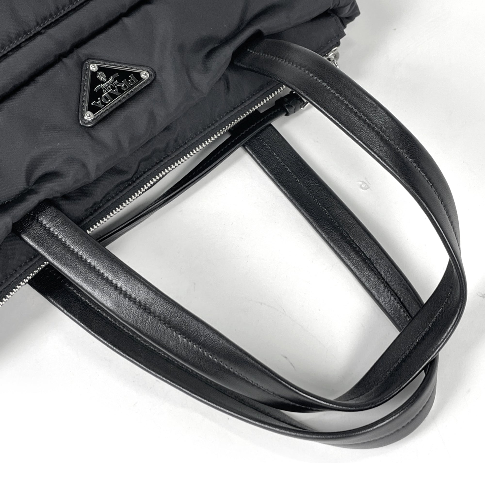 Prada Black Nylon Tote Bag (Pre-Owned)