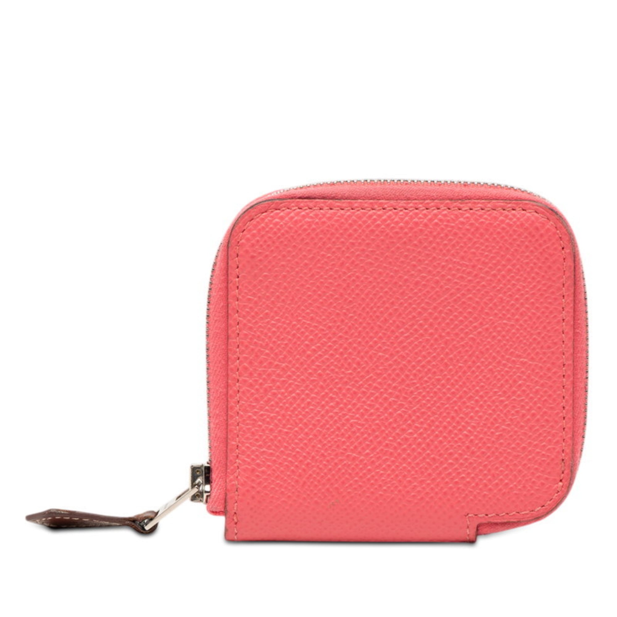 Hermes Pink Rose Azalee Epsom Leather Coin Purse/Coin Case (Pre-Owned)
