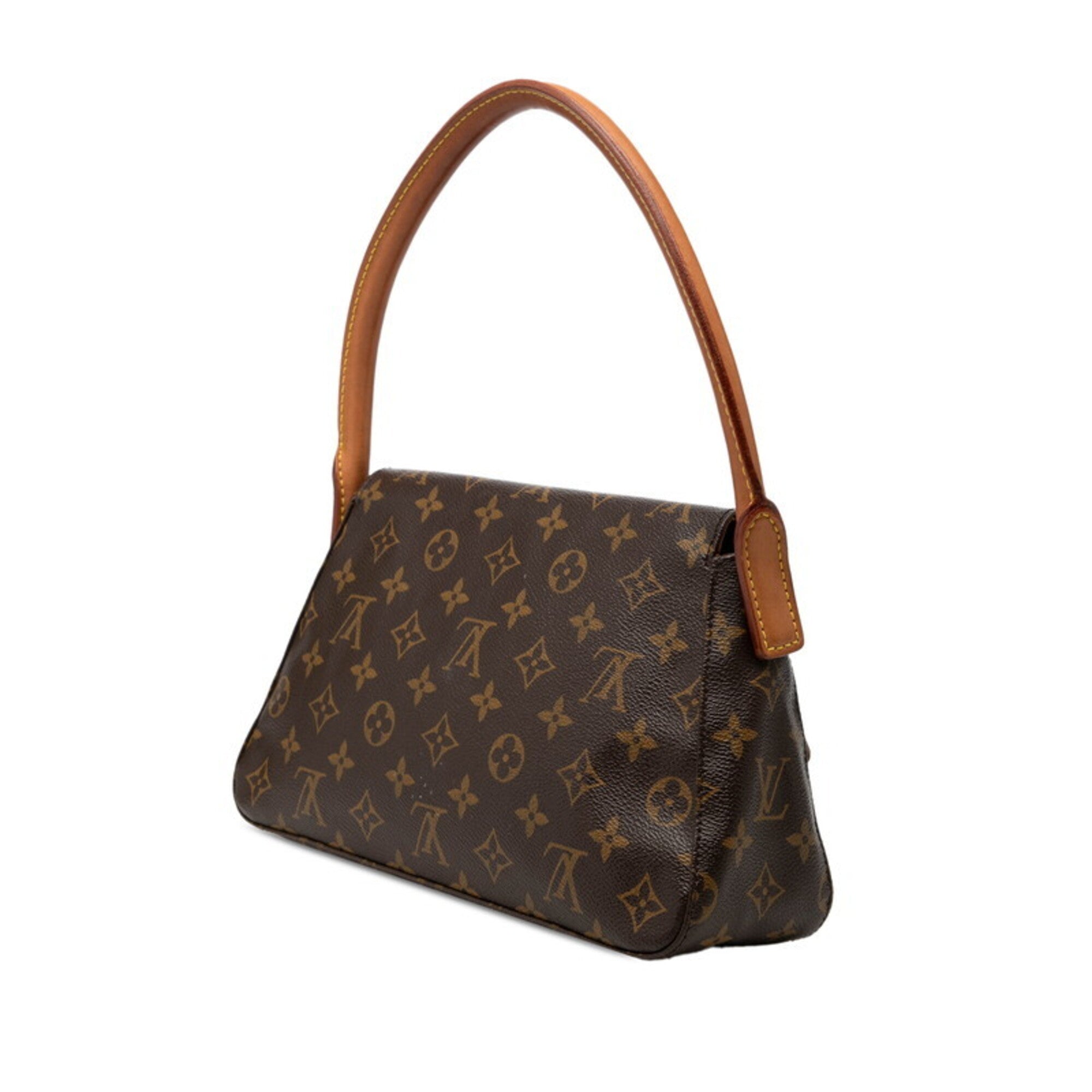 Louis Vuitton Brown Pvc Leather Handbag Shoulder Bag (Pre-Owned)