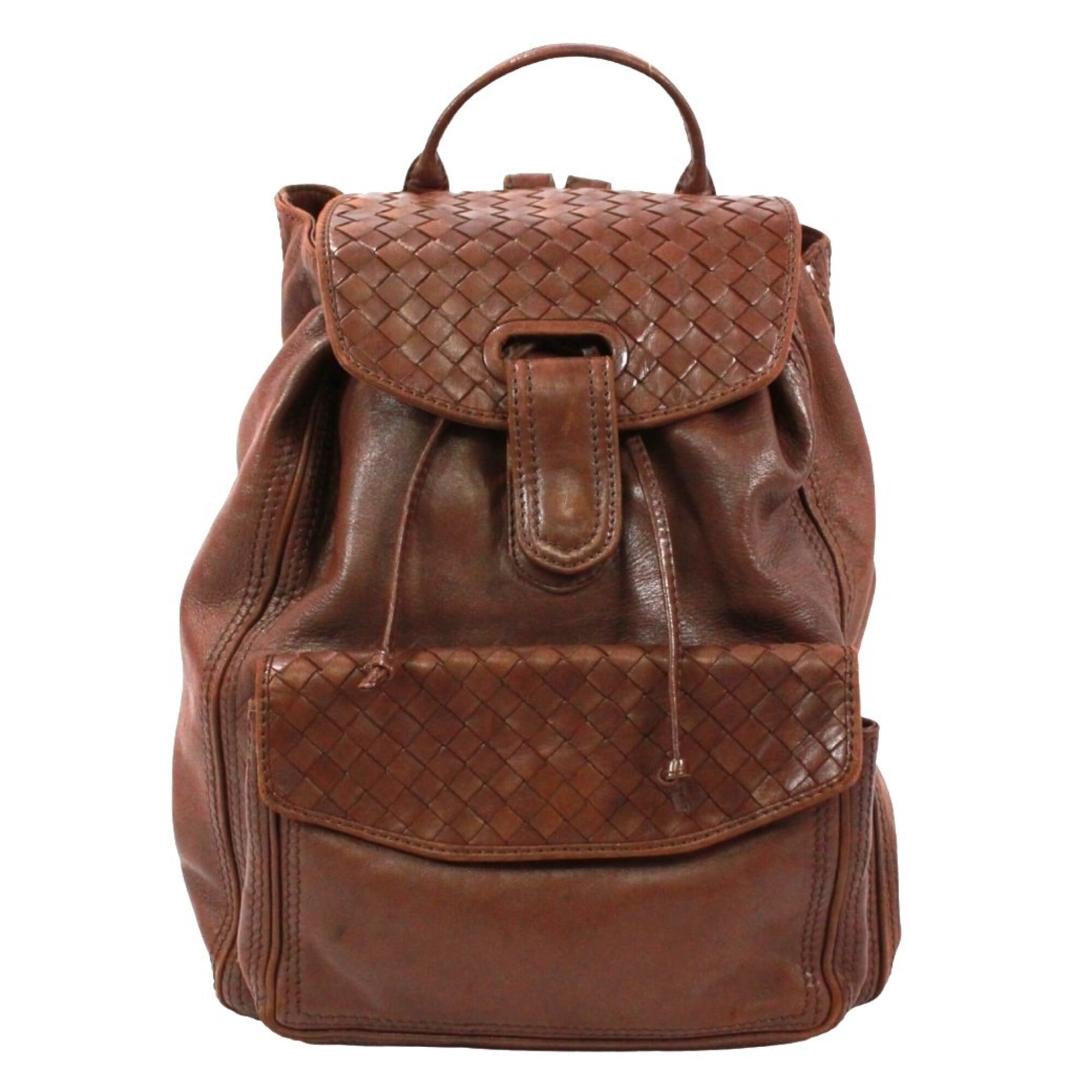 Bottega Veneta Brown Leather Backpack (Pre-Owned)